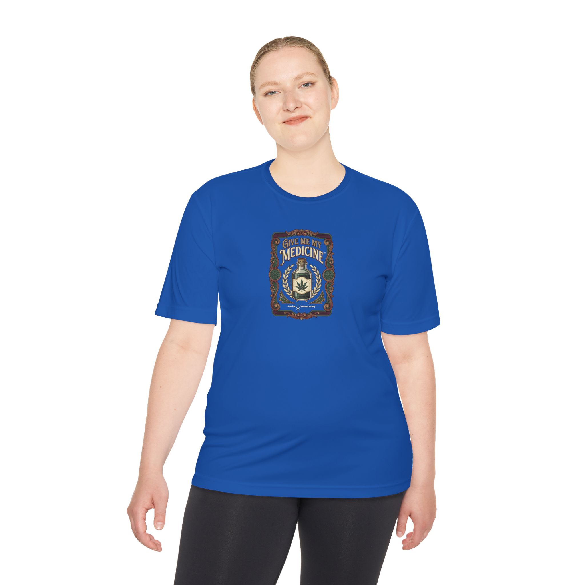 Give Me My Medicine Moisture Wicking Tee – True Royal – view 4