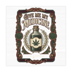 Give Me My Medicine™ Tablecloth – White