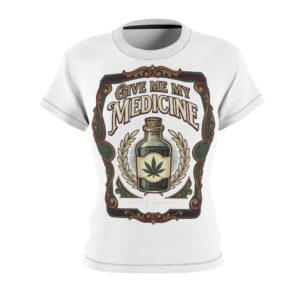Give Me My Medicine™ Women's Cut & Sew Tee – Black Stitching