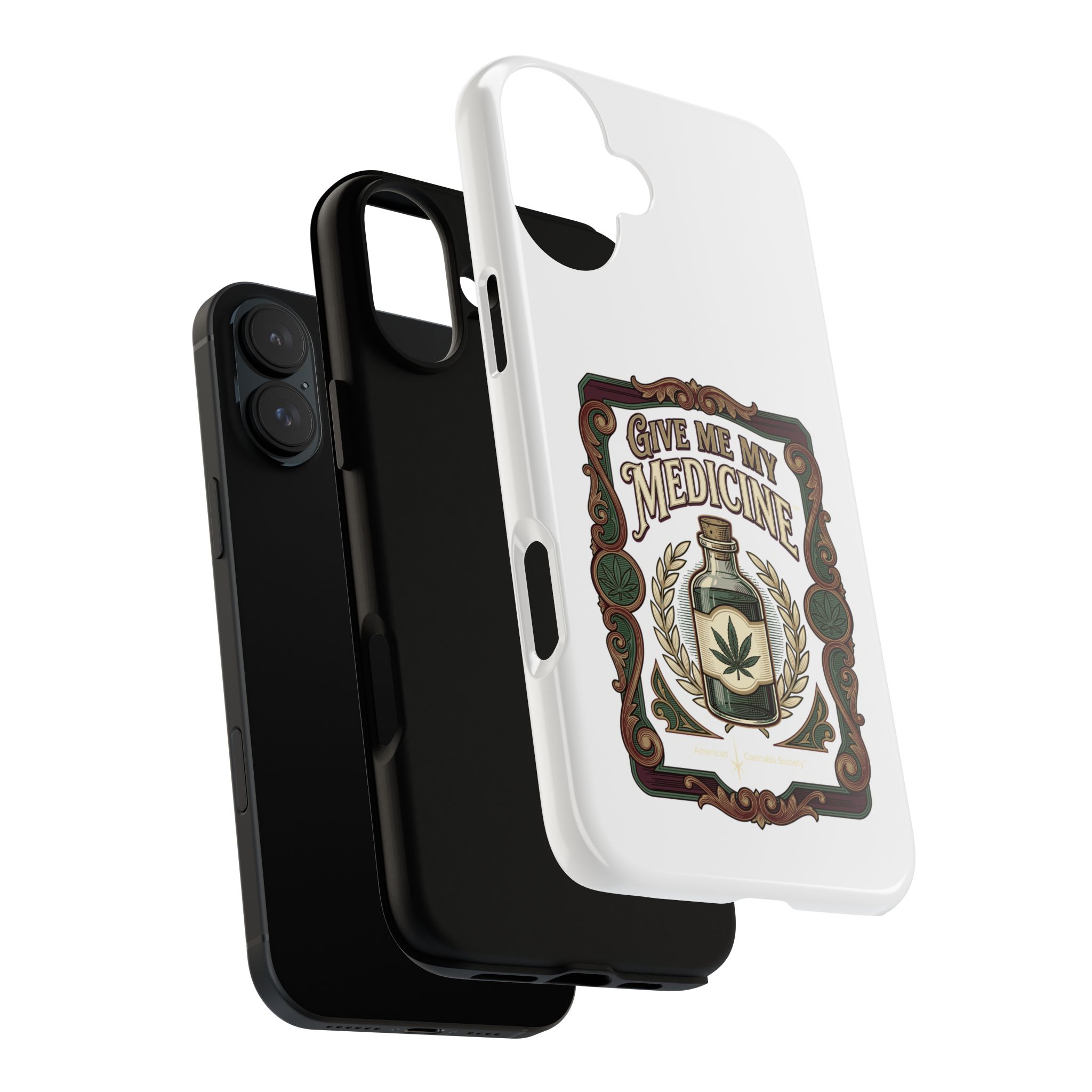 Give Me My Medicine™ Dual-Layer Tough Case – iPhone 16 Plus / Glossy – view 3