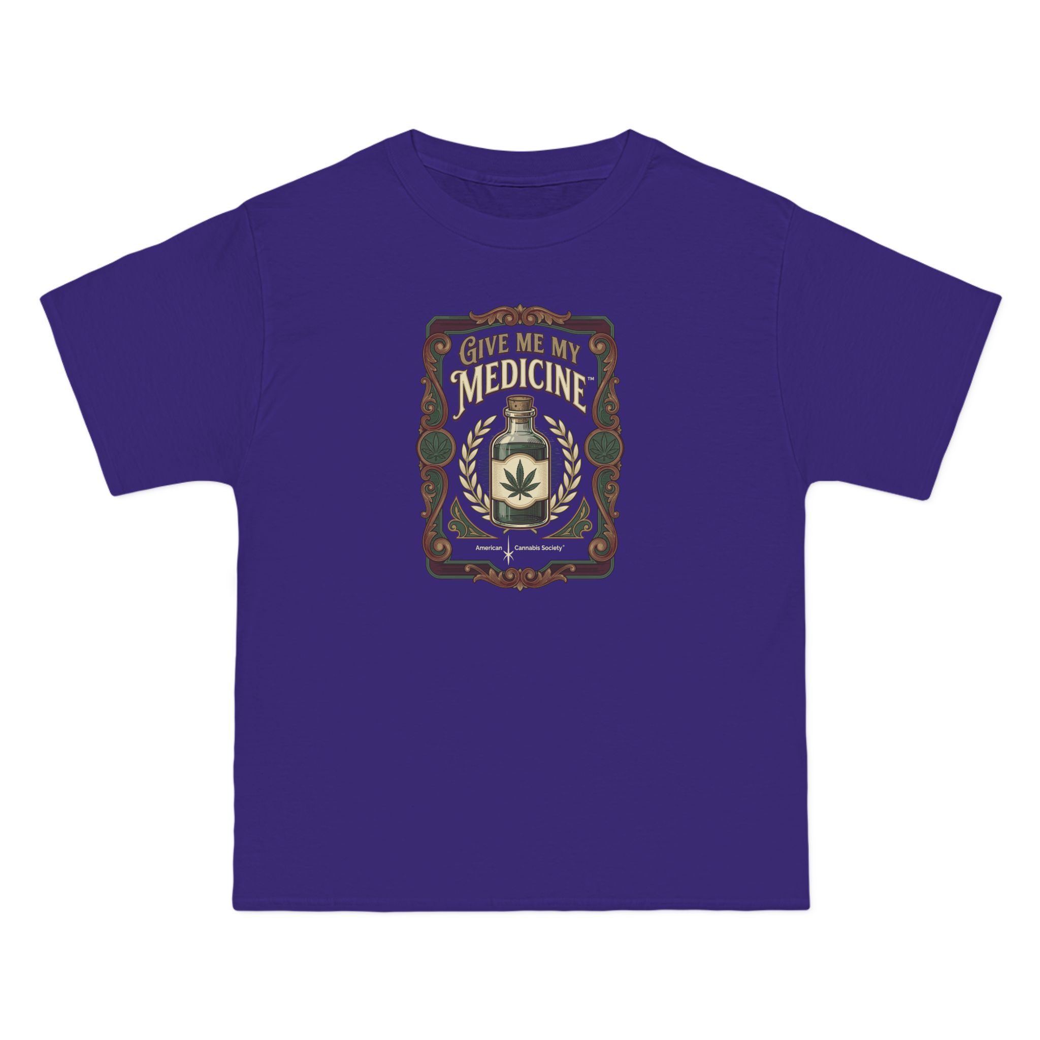 Give Me My Medicine™ Unisex Heavyweight Relaxed Tee – Purple – view 3