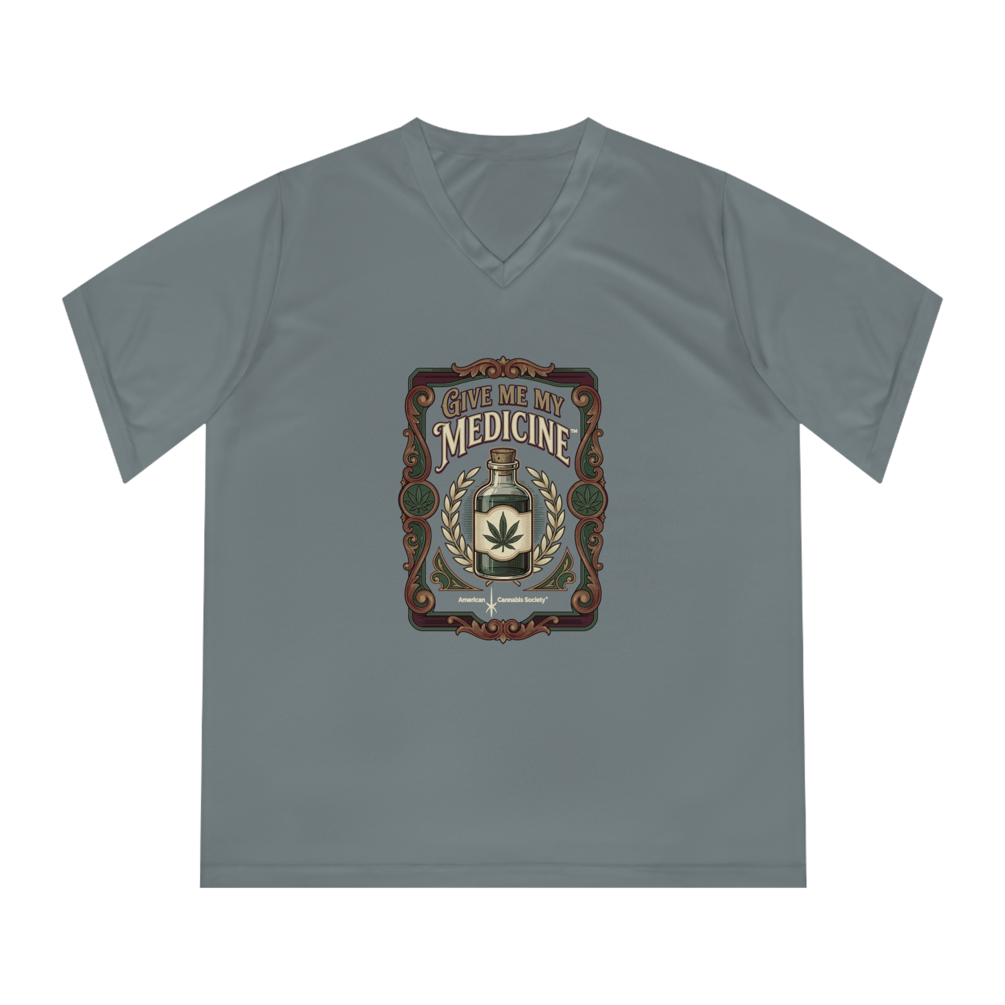 Give Me My Medicine Women's Performance V-Neck – Sport Graphite