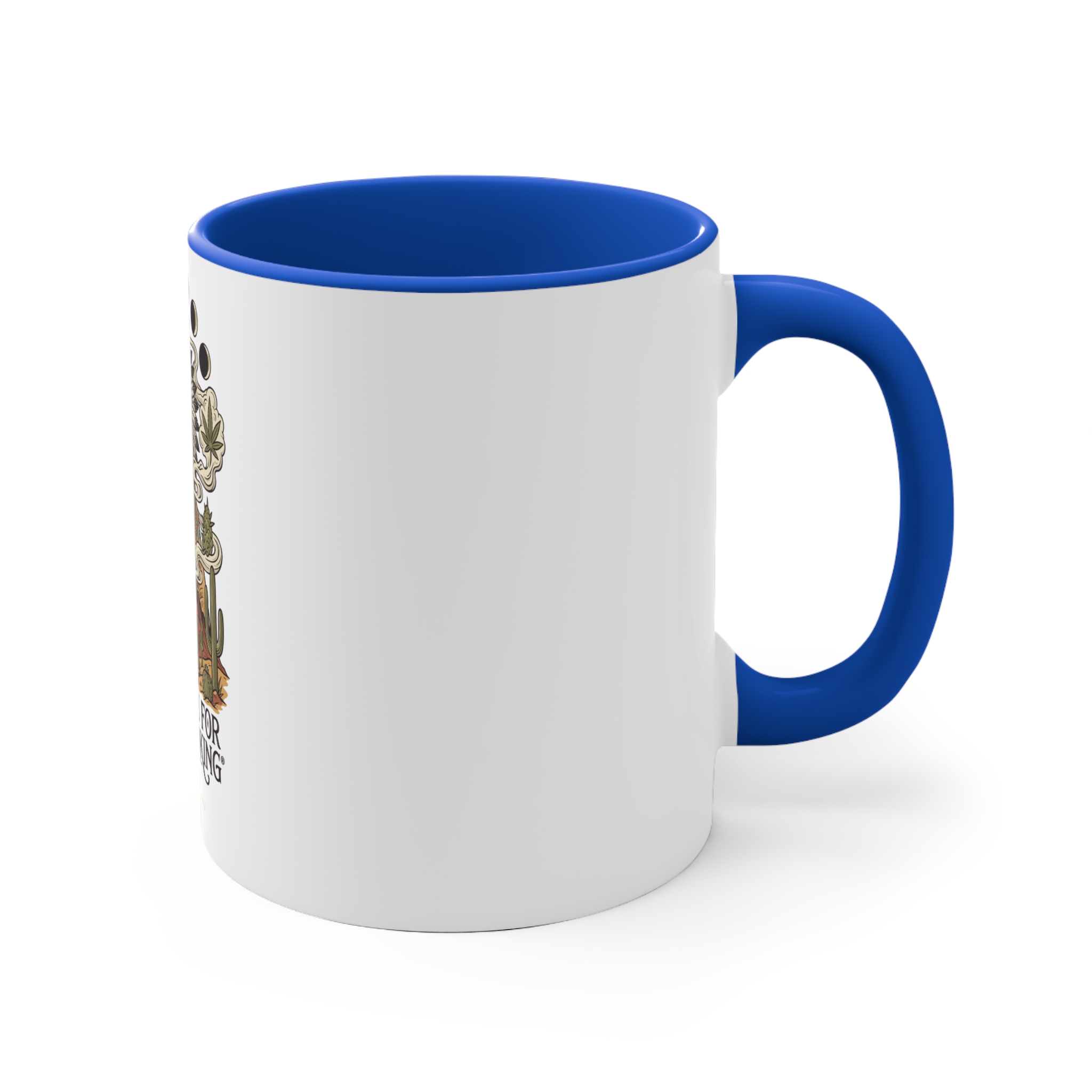 Thank You For Pot Smoking® Desert Chief Accent Mug – Blue – view 3