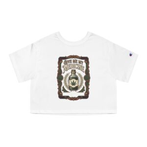 Give Me My Medicine™ Women's Heritage Cropped Tee – White