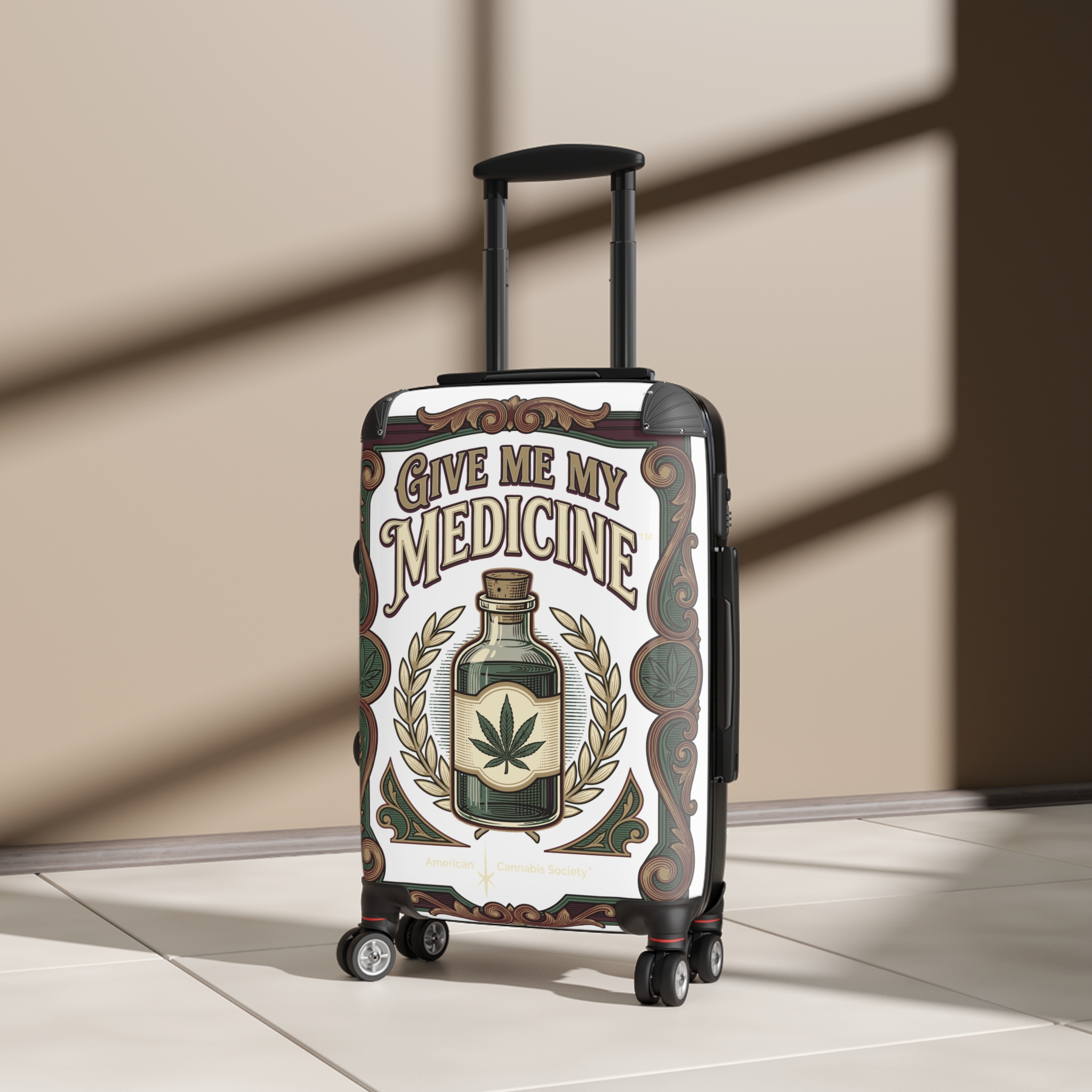 Give Me My Medicine™ Hard-Shell Suitcase – Black – view 4