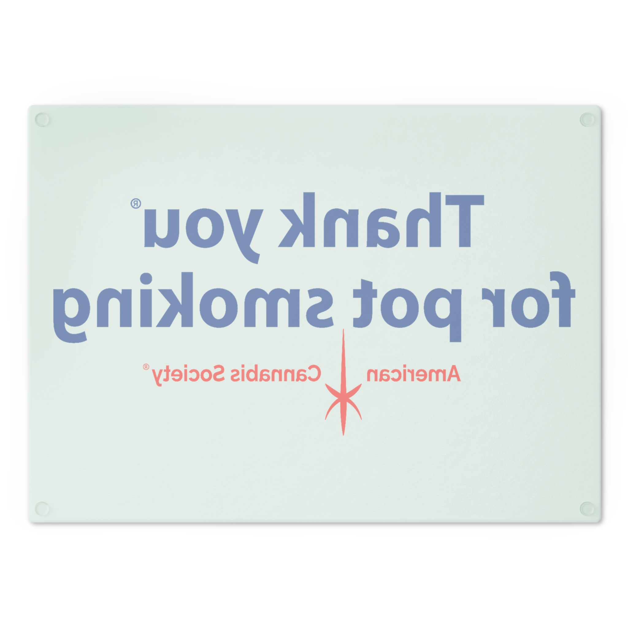 Cutting Board - Authentic Thank You For Pot Smoking® - Approved by the American Cannabis Society® - Image 2