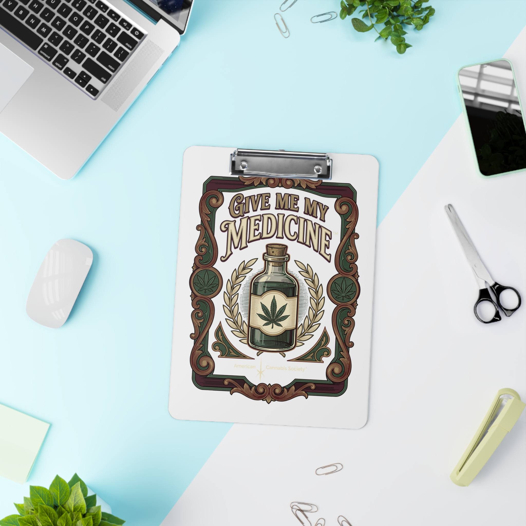 Give Me My Medicine™ Clipboard – White – view 4