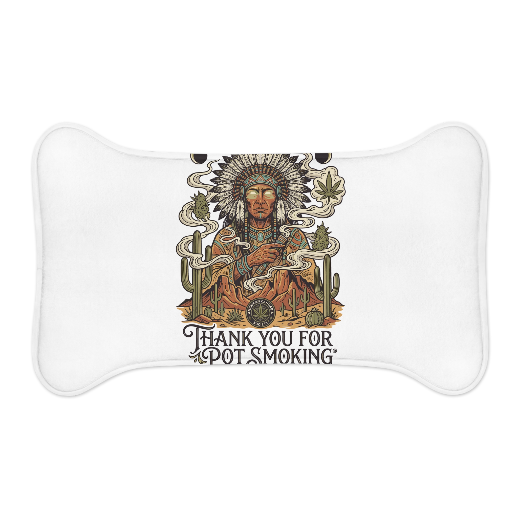 Thank You For Pot Smoking® Anti-Slip Pet Feeding Mat – White – view 5