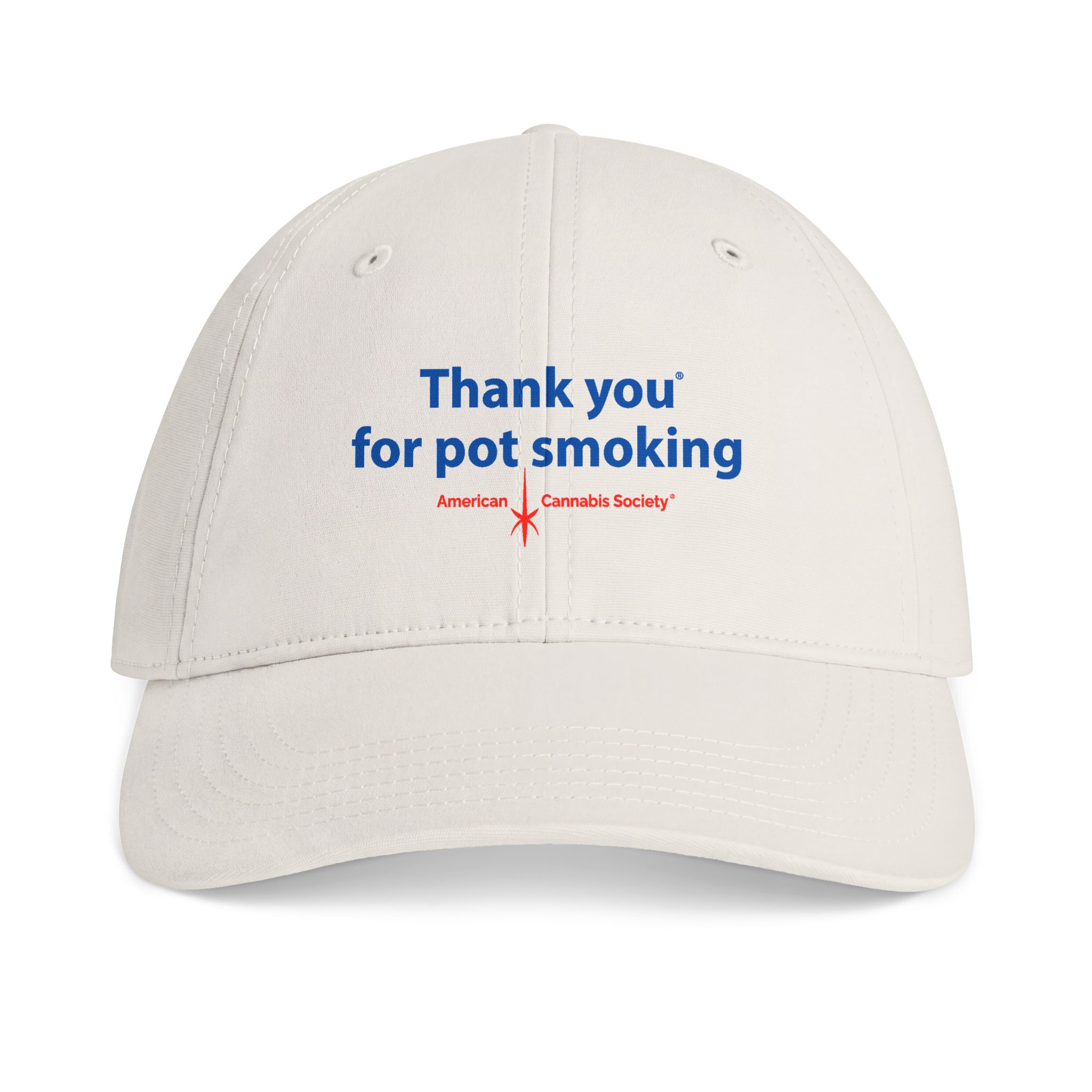 Thank You For Pot Smoking® Everyday Cotton Cap – Ecru