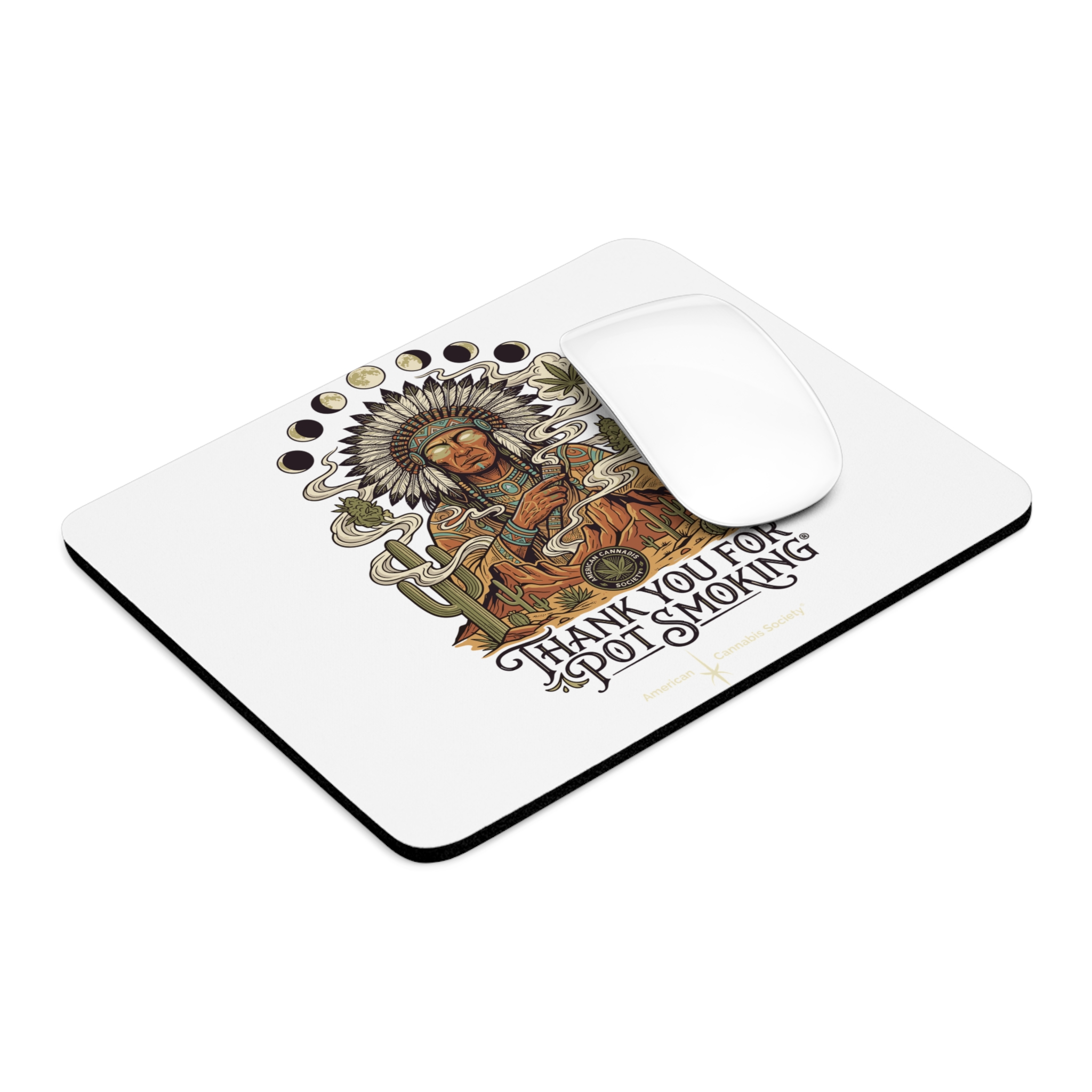 Thank You For Pot Smoking® Desert Chief Mouse Pad – Rectangle – view 4
