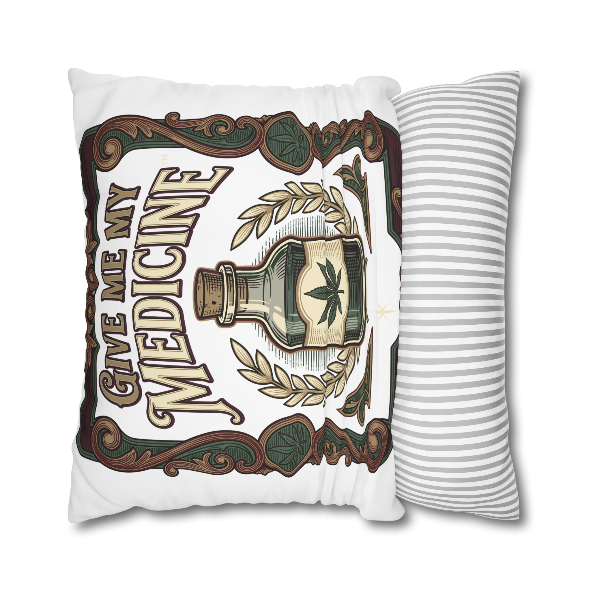 Give Me My Medicine™ Square Canvas Pillowcase – 26" × 26" – view 2