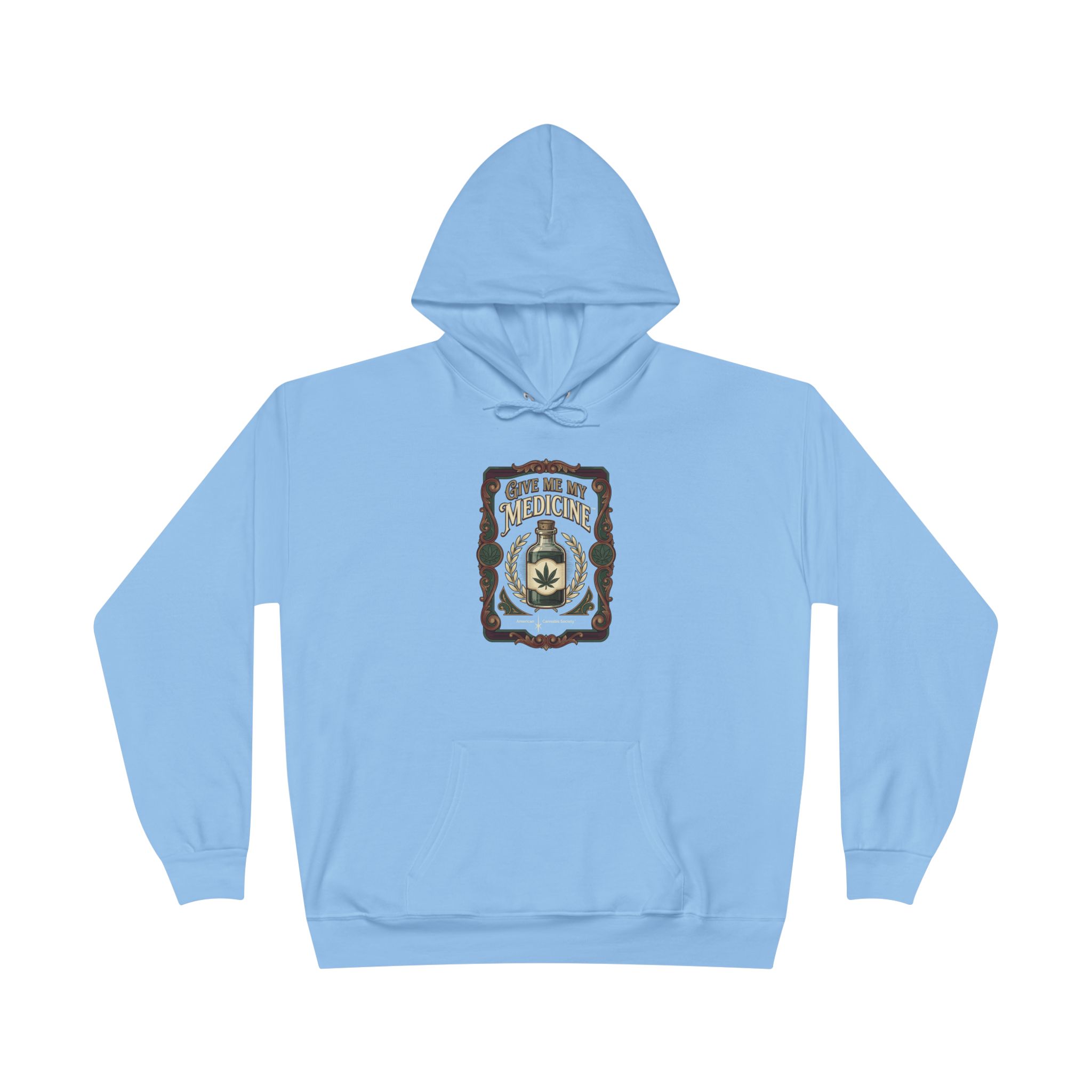 Give Me My Medicine™ Unisex Pullover Hoodie – Light Blue