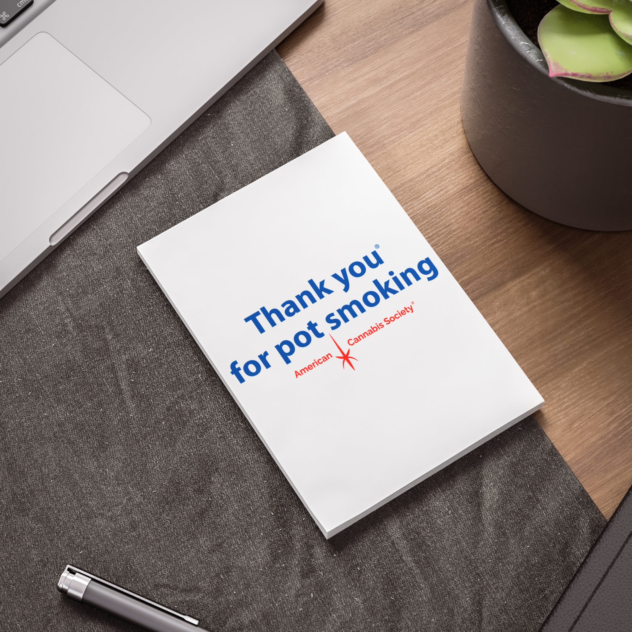 Thank You For Pot Smoking® Sticky Note Pad – view 5