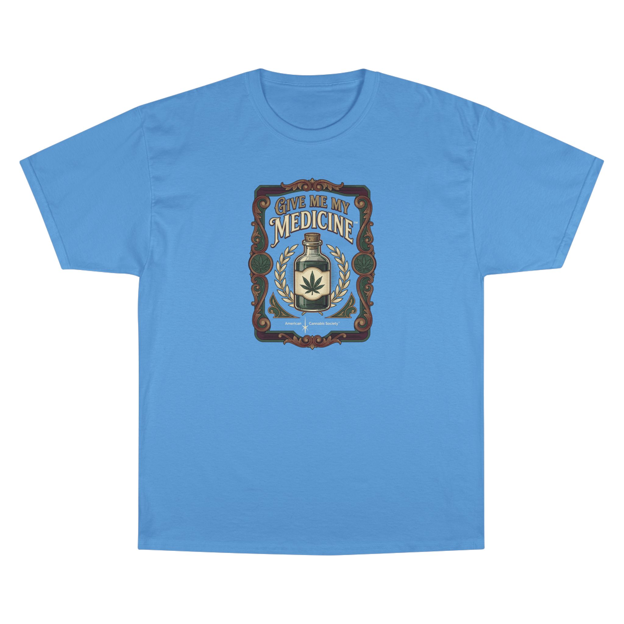 Give Me My Medicine™ Classic Cotton Tee – Light Blue