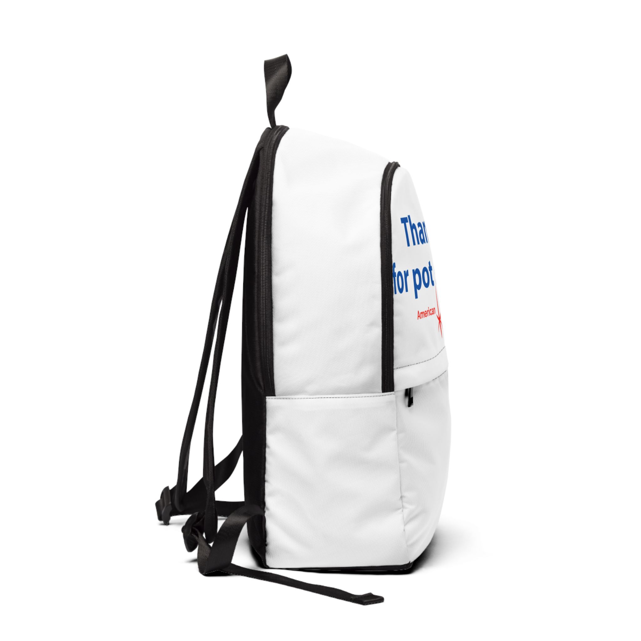 Thank You For Pot Smoking® Backpack — American Cannabis Society® Lightweight Nylon Backpack - Image 2