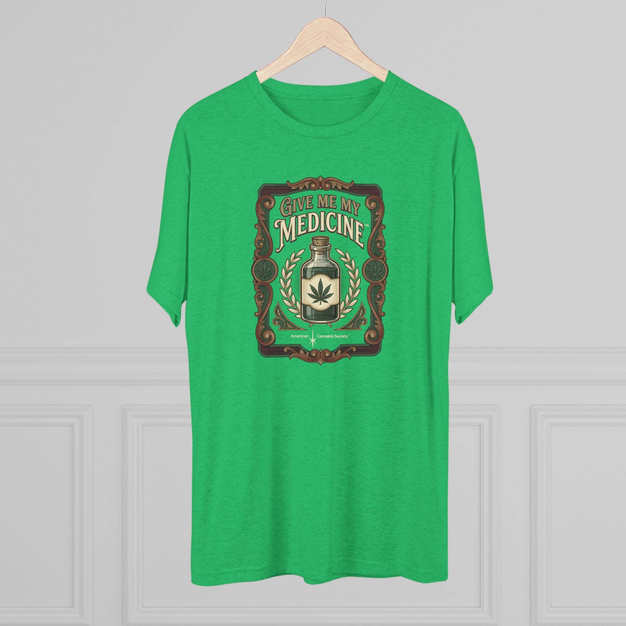 Give Me My Medicine™ Unisex Tri-Blend Crew Tee – Tri-Blend Envy – view 4