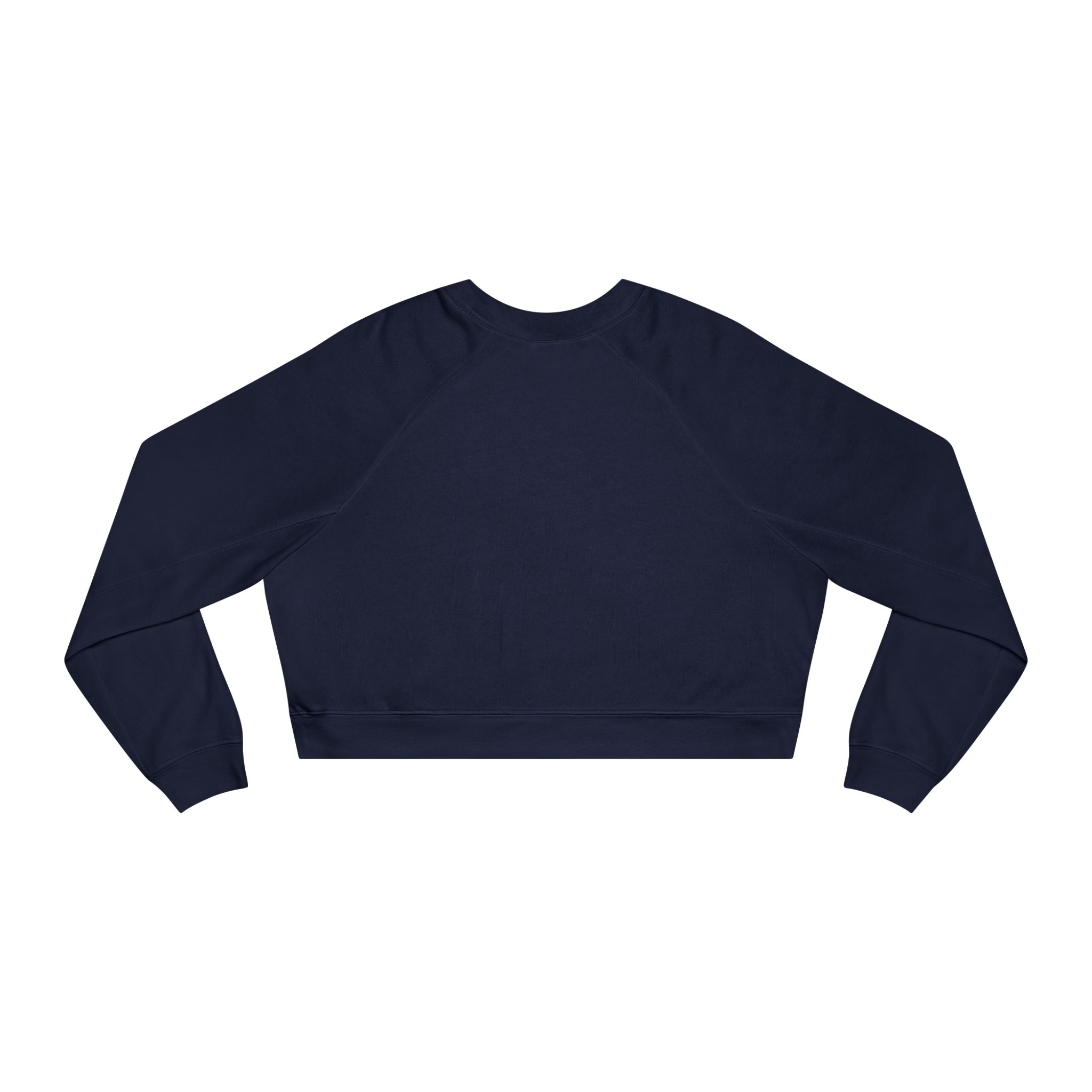 Thank You For Pot Smoking® Desert Chief Women's Cropped Fleece Pullover – Navy – view 2