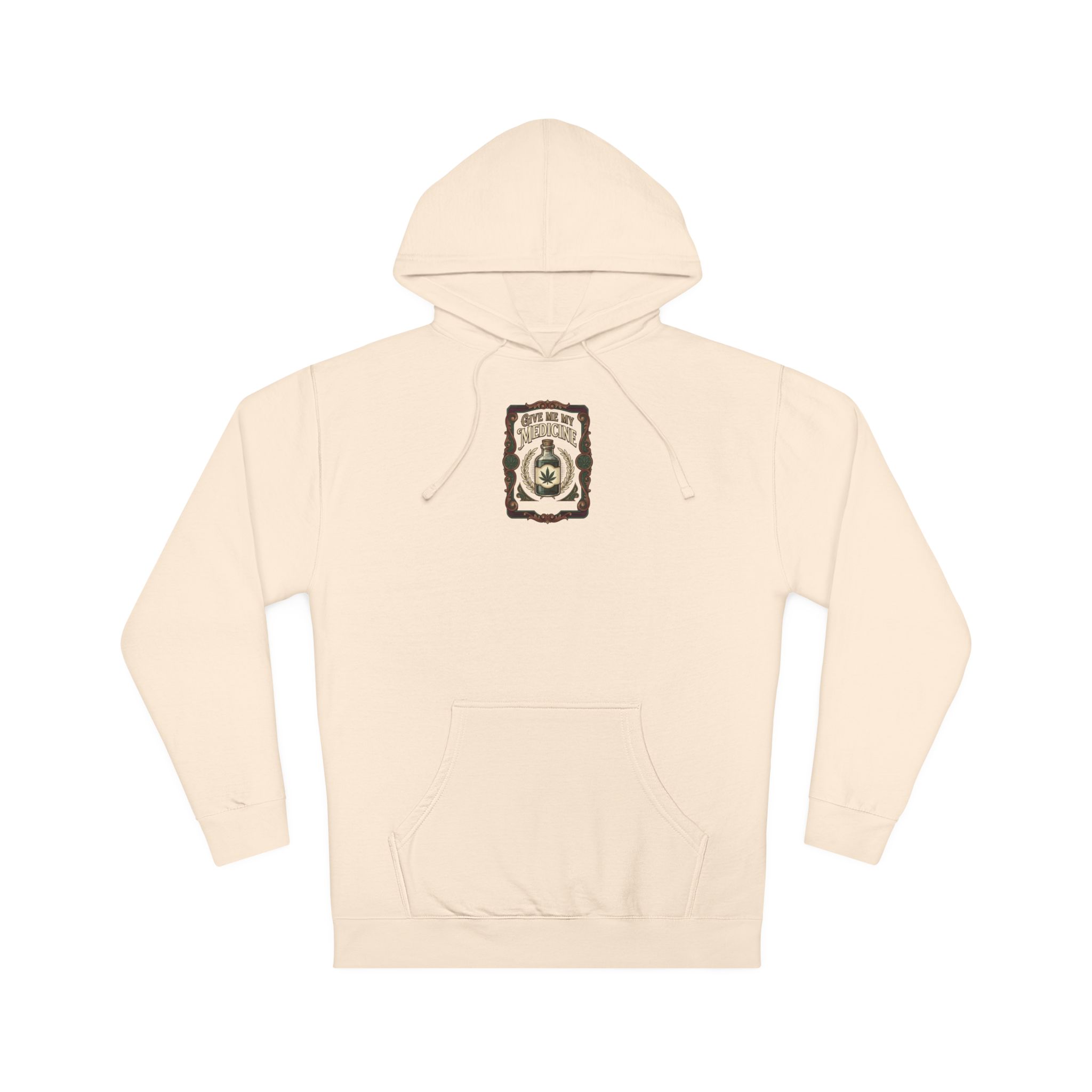 Give Me My Medicine™ Unisex Midweight Hoodie – Bone