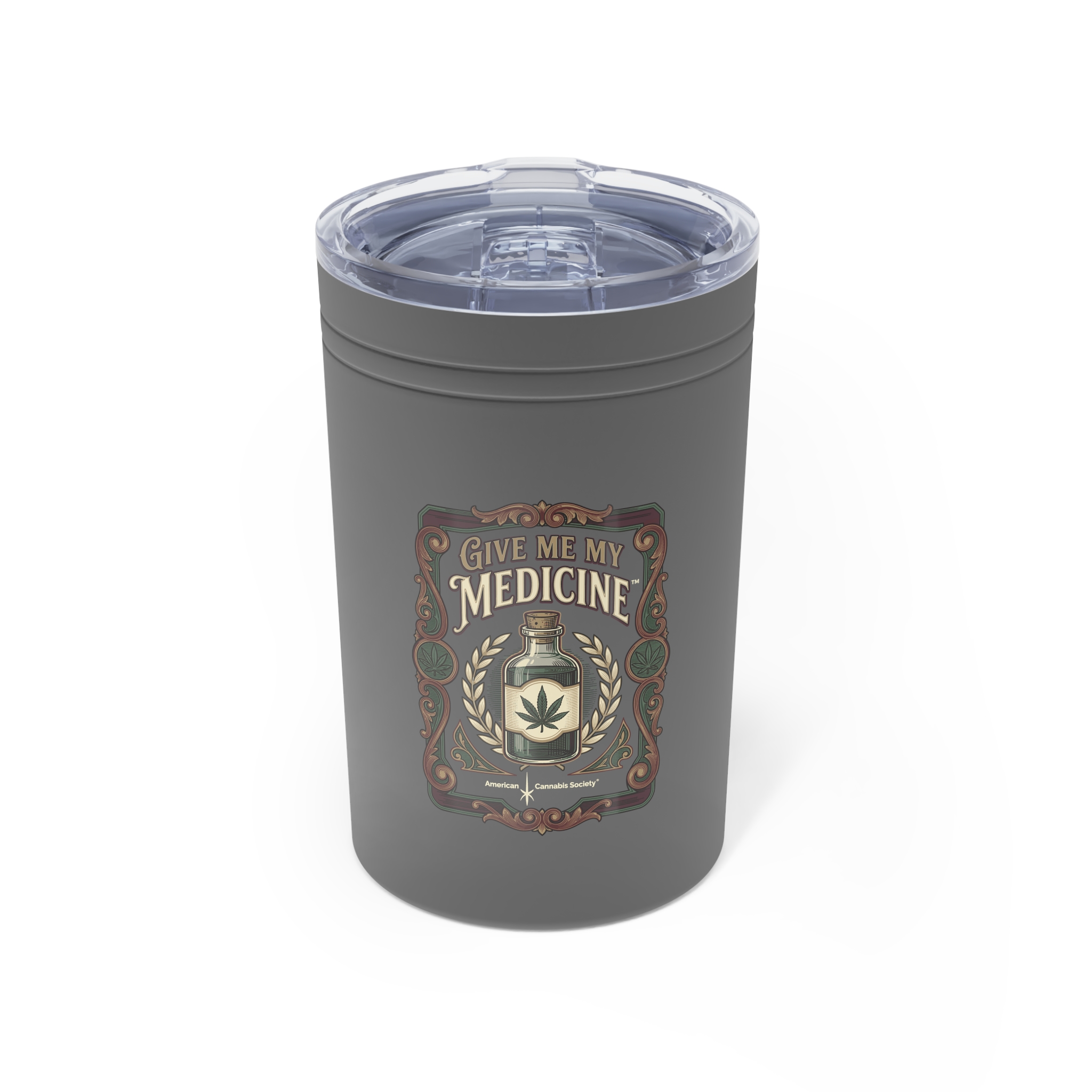 Give Me My Medicine™ Insulated Tumbler, 11oz – Grey
