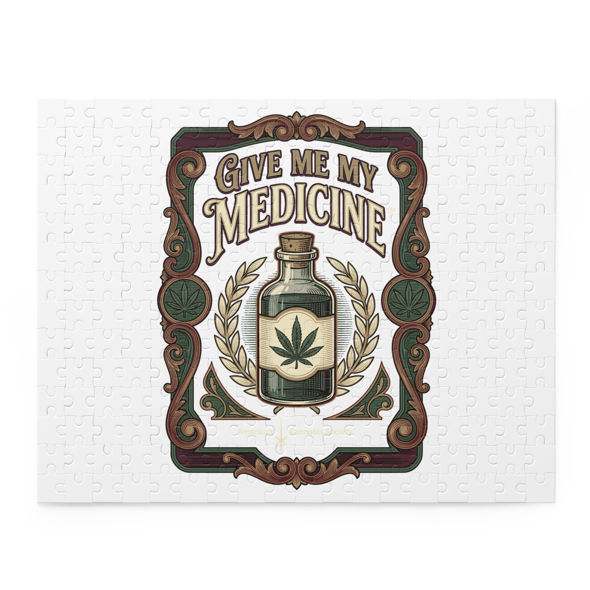 Give Me My Medicine™ Jigsaw Puzzle in Gift Box – 14" × 11" (252 pcs)