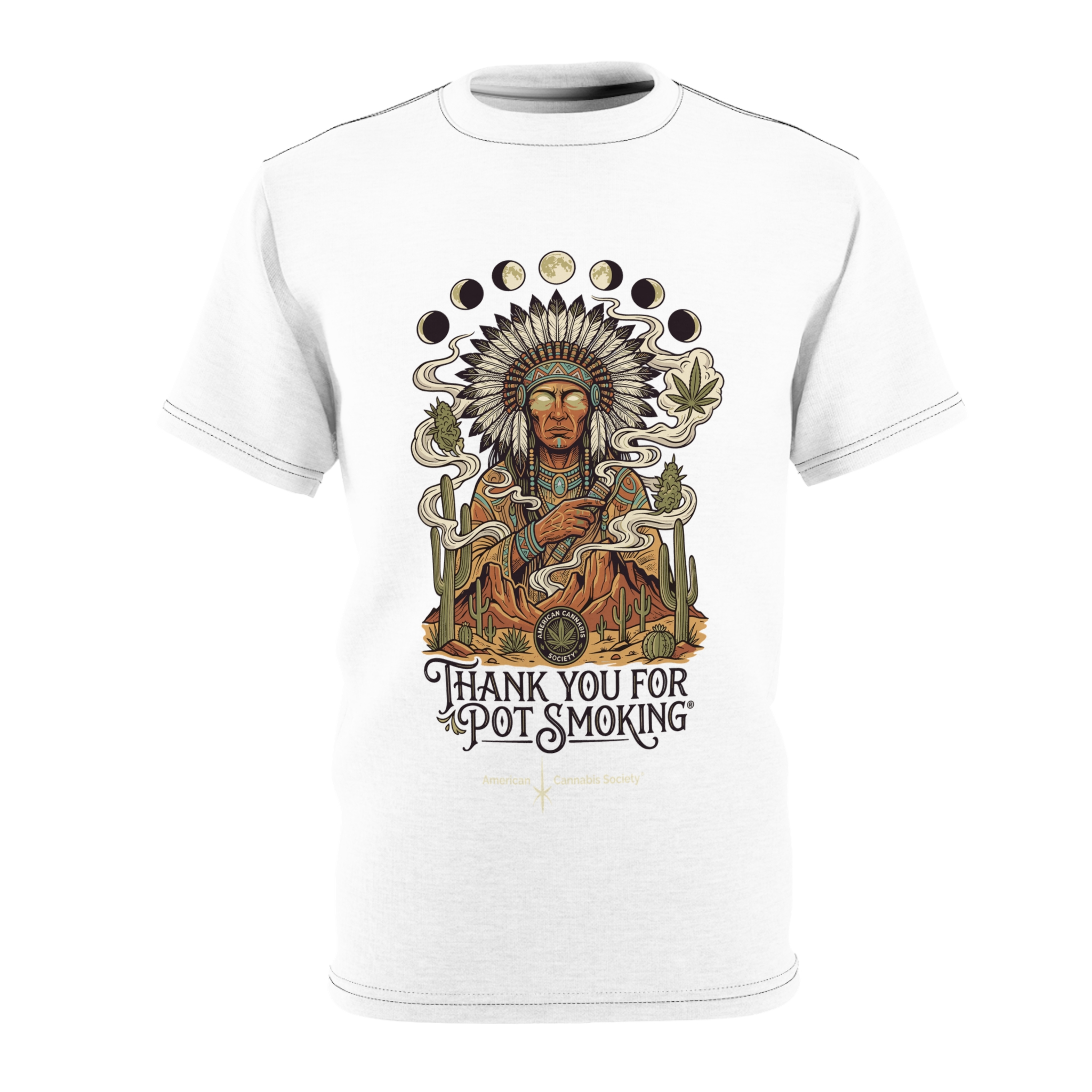 Thank You For Pot Smoking® Desert Chief Unisex All-Over Tee – view 5