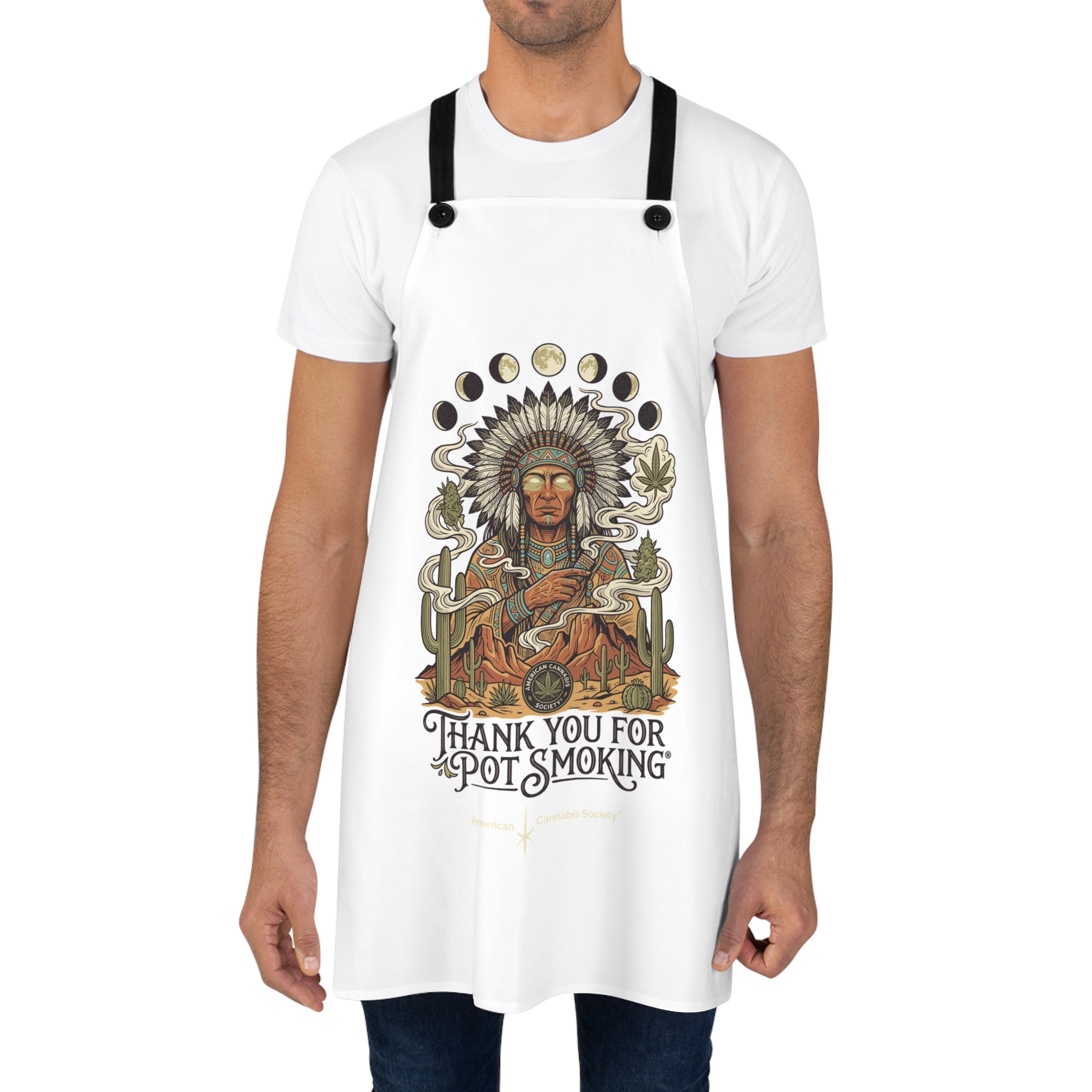 Thank You For Pot Smoking® Desert Chief Polyester Apron – One Size – view 4