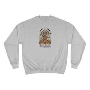 Thank You For Pot Smoking® Desert Chief Heavyweight Crewneck Sweatshirt – Light Steel