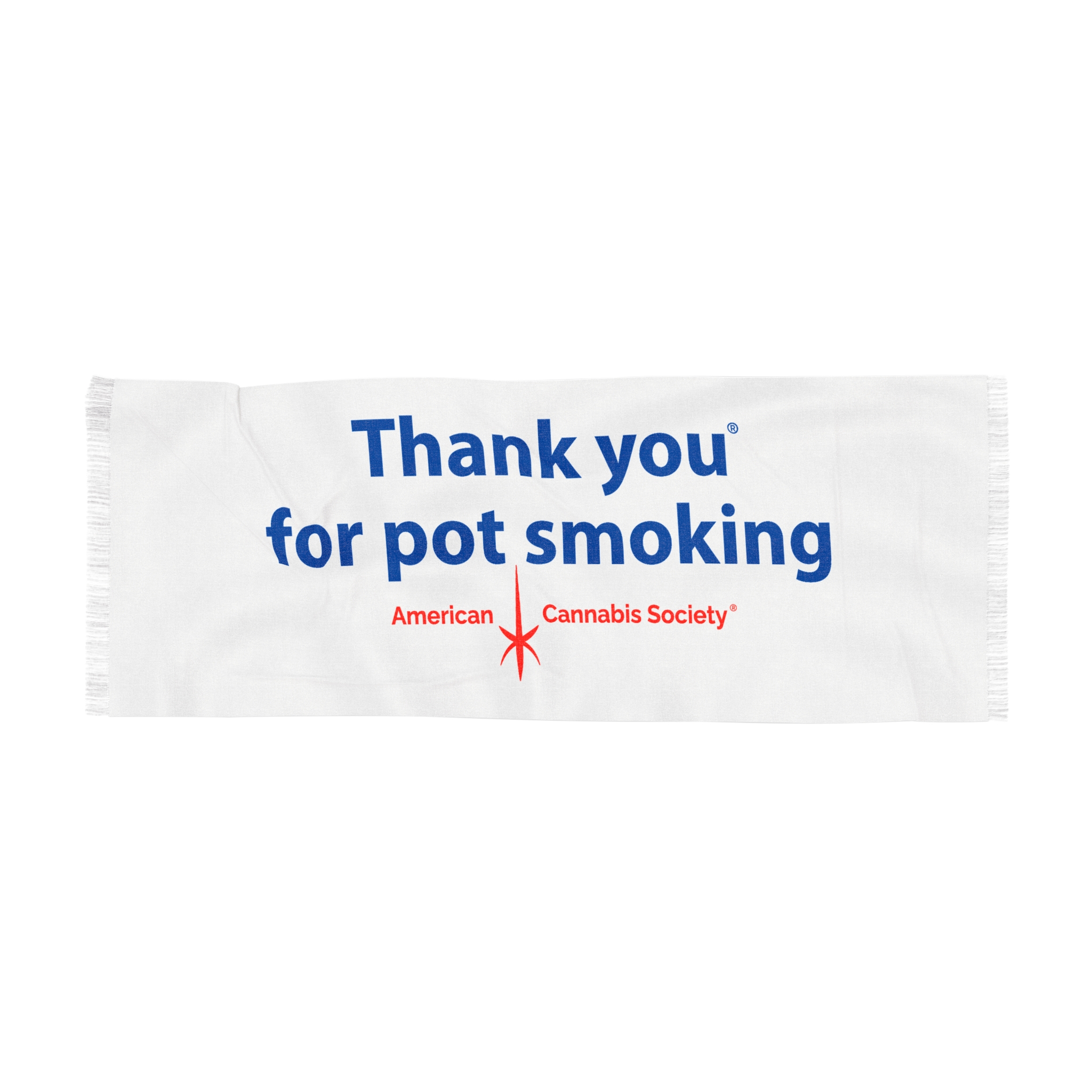 Thank You For Pot Smoking® Light Scarf – 27" × 71''