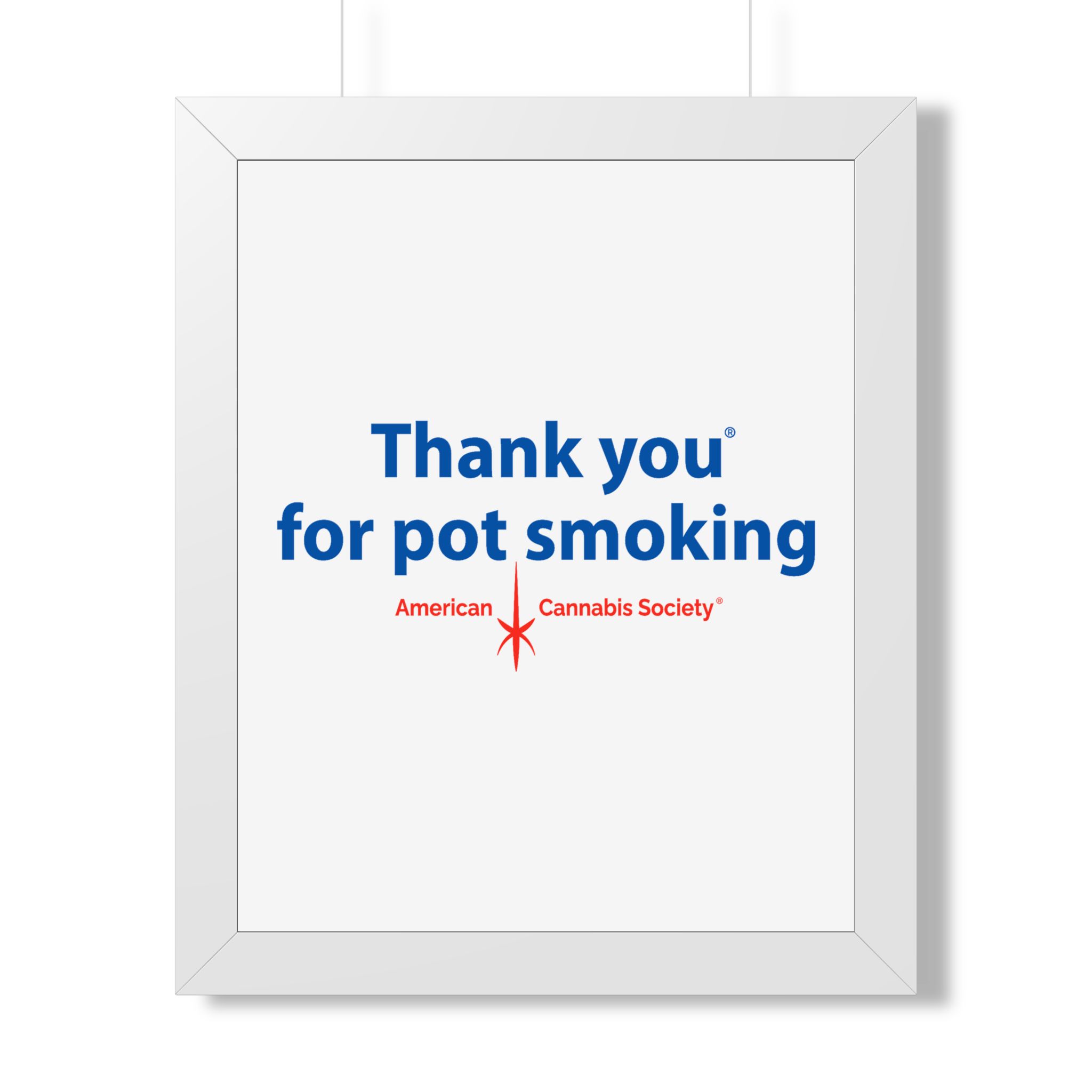 Thank You For Pot Smoking® Framed Poster — American Cannabis Society® Framed Wall Art - Image 4