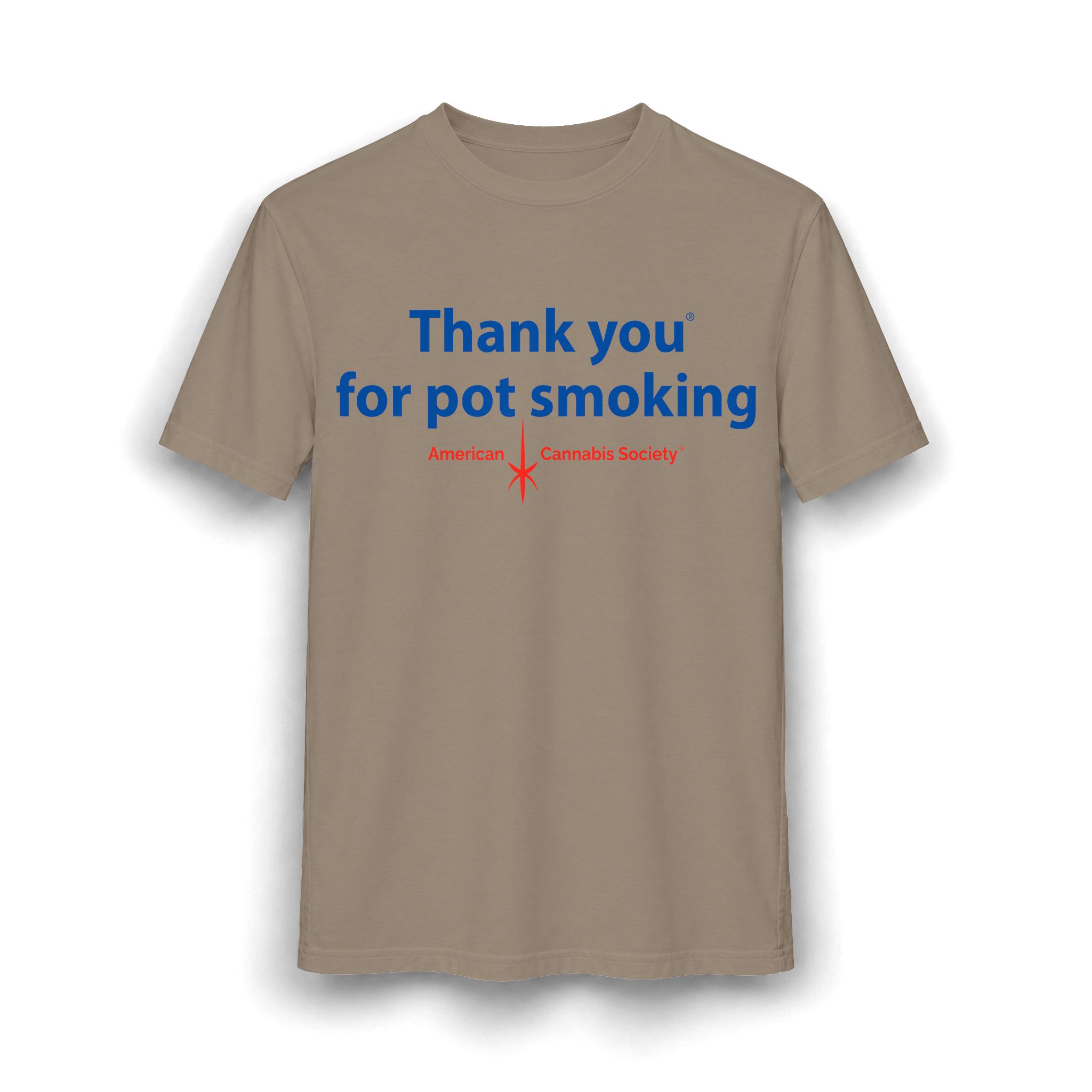 Thank You For Pot Smoking® Unisex CVC Tee – Heather Khaki