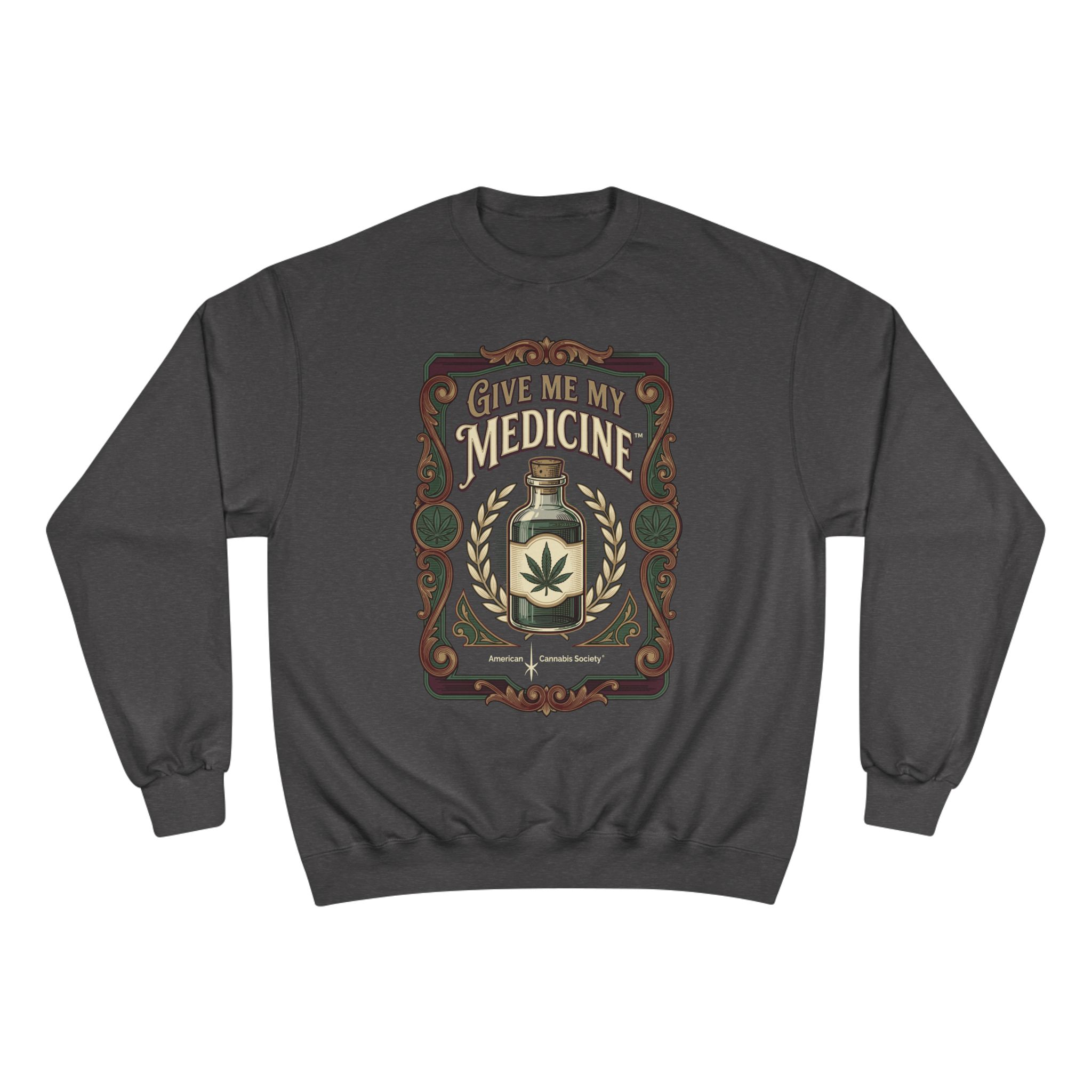 Give Me My Medicine™ Heavyweight Crewneck Sweatshirt – Charcoal Heather