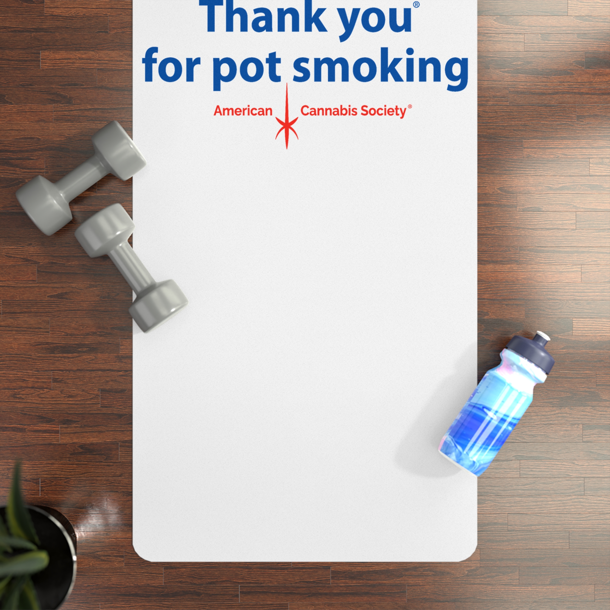 Thank You For Pot Smoking® Rubber Yoga Mat – view 3