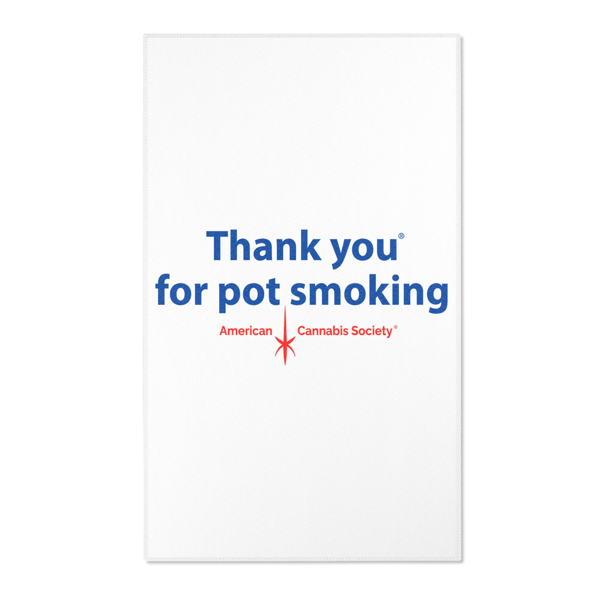 Thank You For Pot Smoking® Area Rug — American Cannabis Society® Statement Floor Rug - Image 4