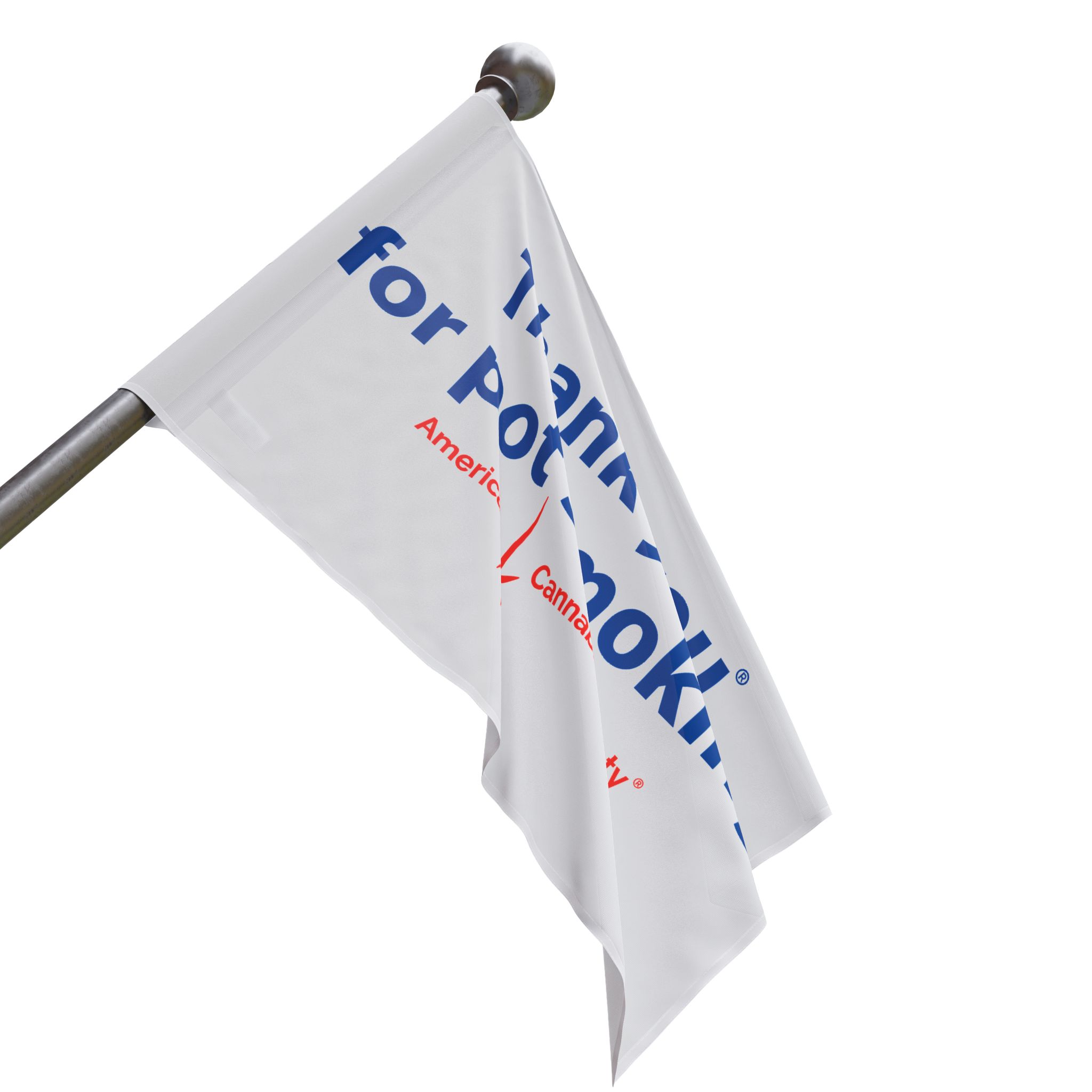 Thank You For Pot Smoking® Flag – view 3