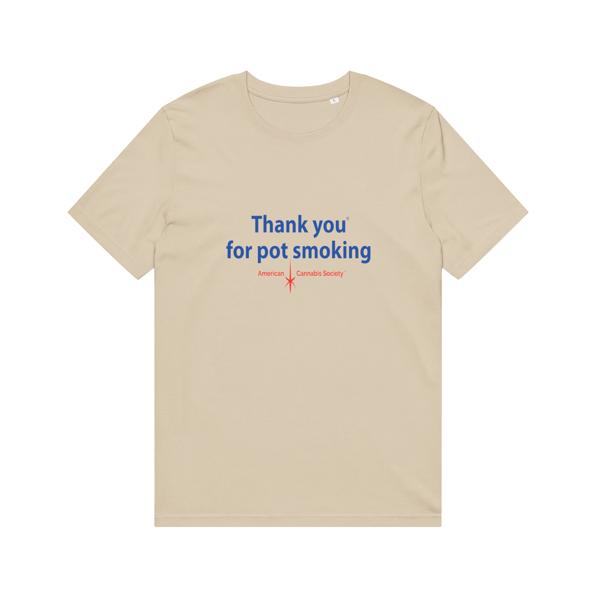 Thank You For Pot Smoking® Mid-Light Crew Tee – Desert Dust