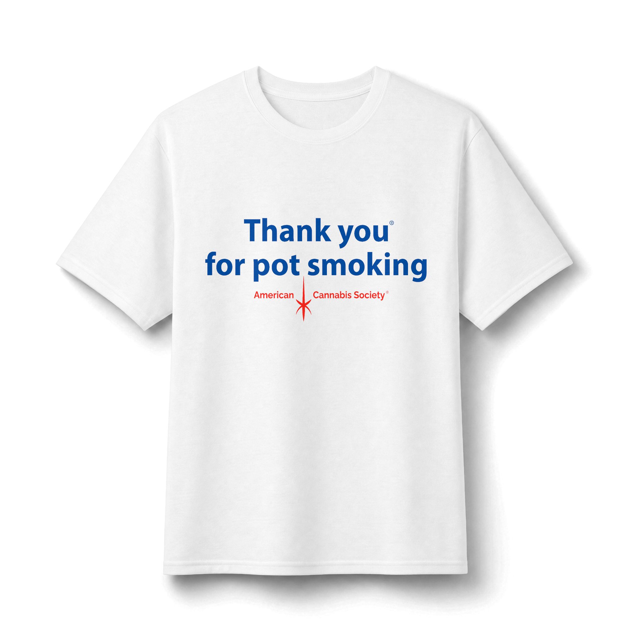 Thank You For Pot Smoking® Unisex Moisture-Wicking Tee – White