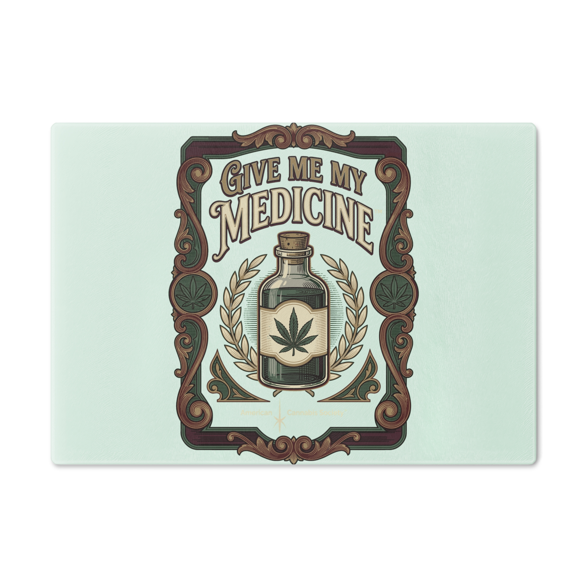 Give Me My Medicine™ Tempered Glass Cutting Board – Small