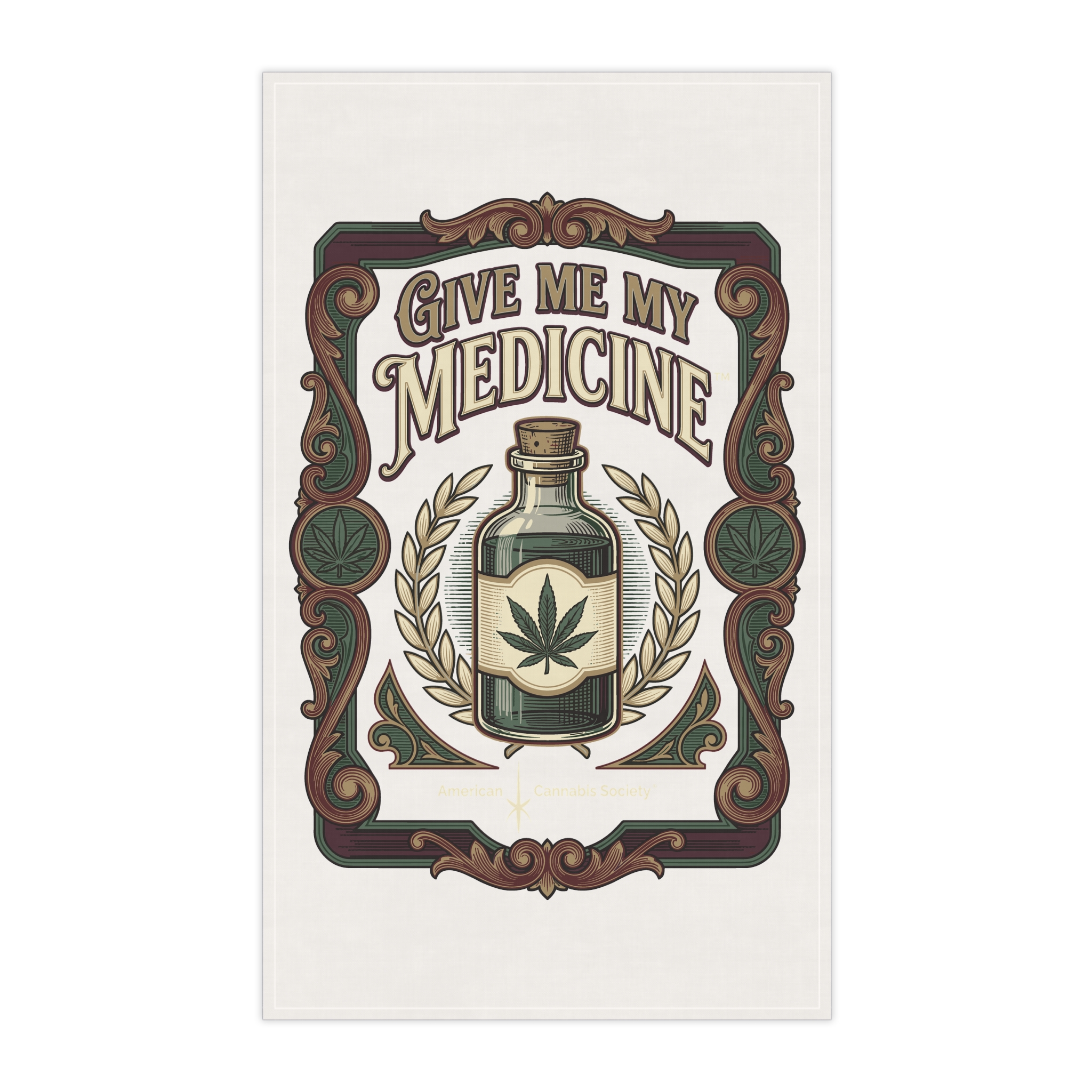 Give Me My Medicine™ Kitchen Tea Towel – Polyester