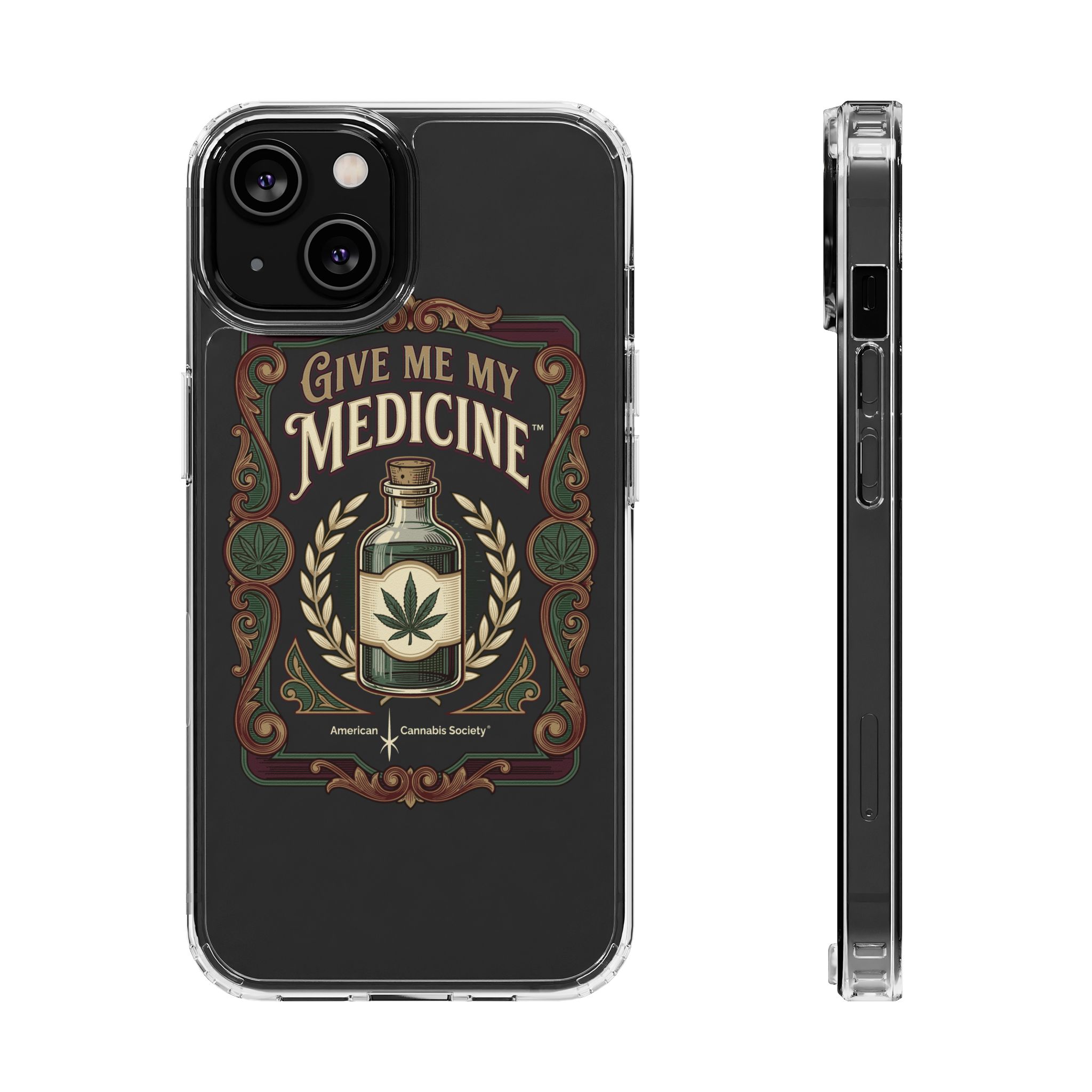 Give Me My Medicine™ Clear Impact-Resistant Phone Case – iPhone 14