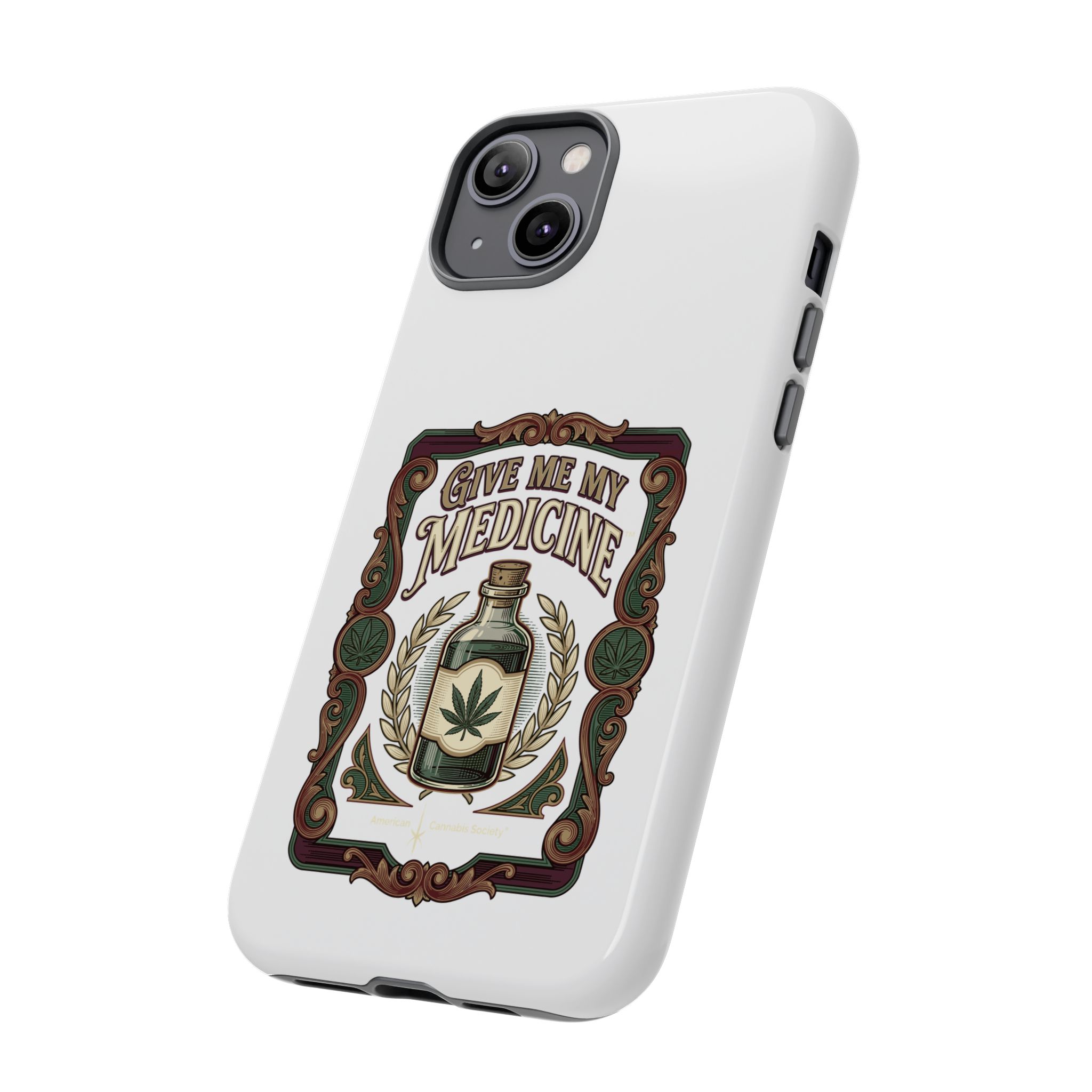 Give Me My Medicine™ Dual-Layer Tough Case – iPhone 14 Plus / Glossy – view 2