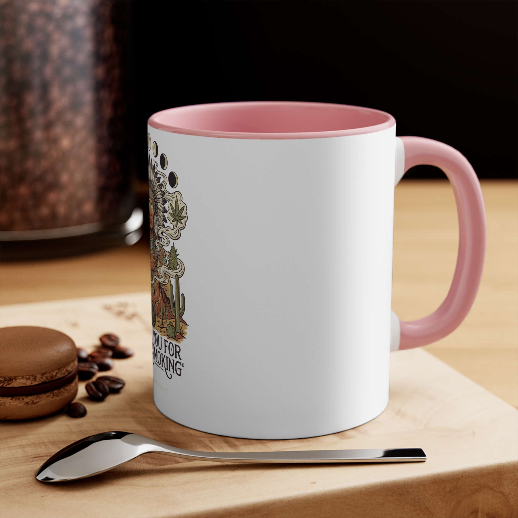 Thank You For Pot Smoking® Desert Chief Accent Mug – Pink – view 4