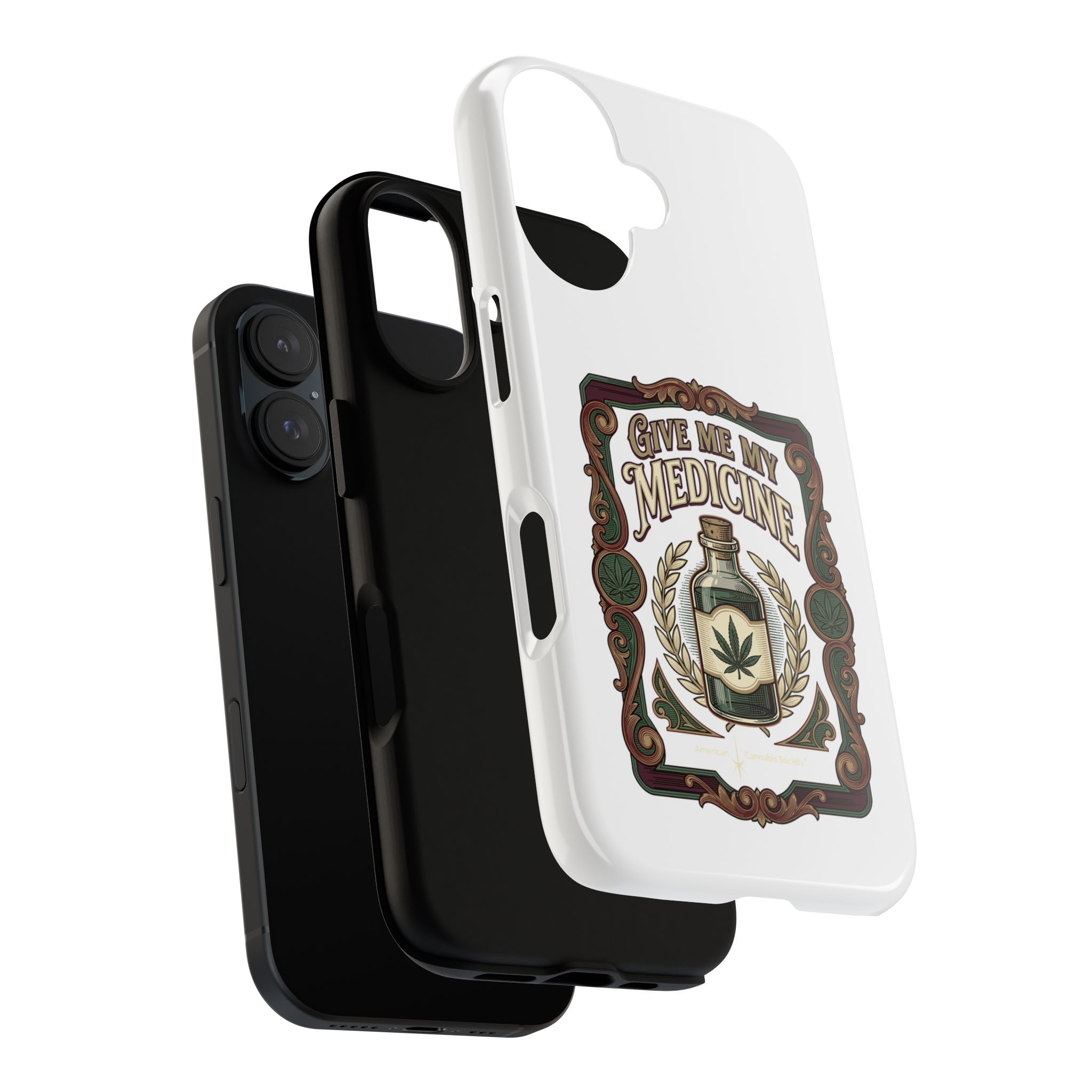 Give Me My Medicine™ Dual-Layer Tough Case – iPhone 16 / Glossy – view 3