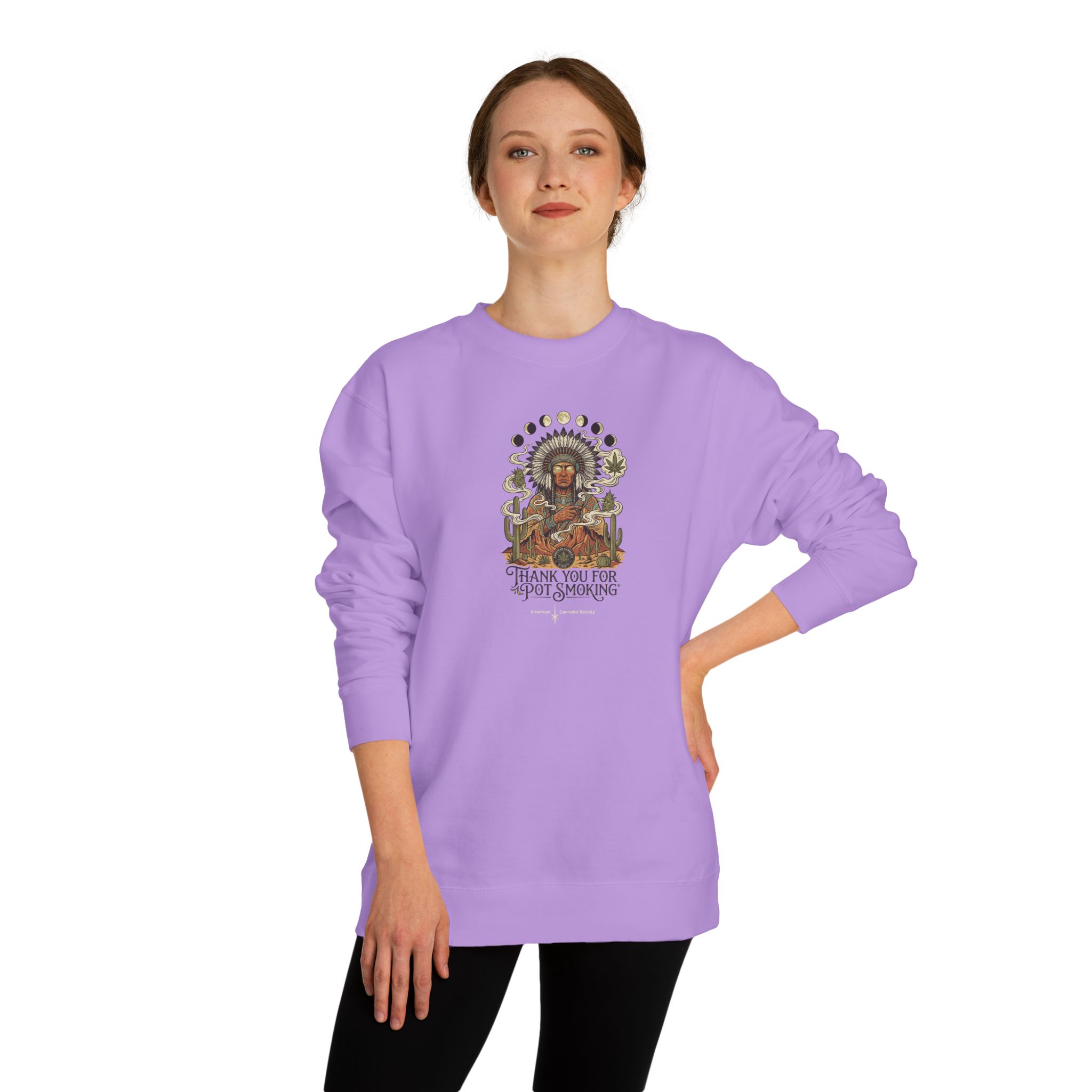 Desert Chief Crew Neck Sweatshirt – Lavender – view 4