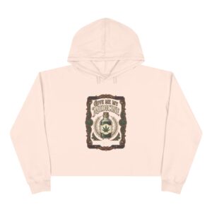 Give Me My Medicine™ Women's Crop Hoodie – Pale Pink