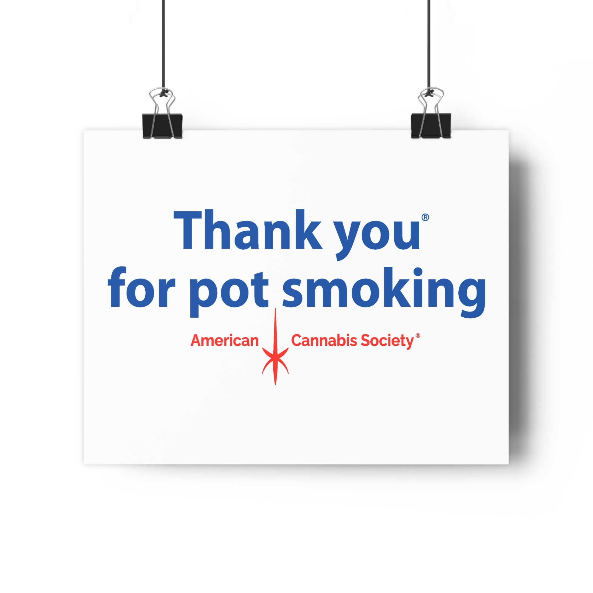 Thank You For Pot Smoking® Fine Art Paper Poster — American Cannabis Society® Wall Art - Image 8