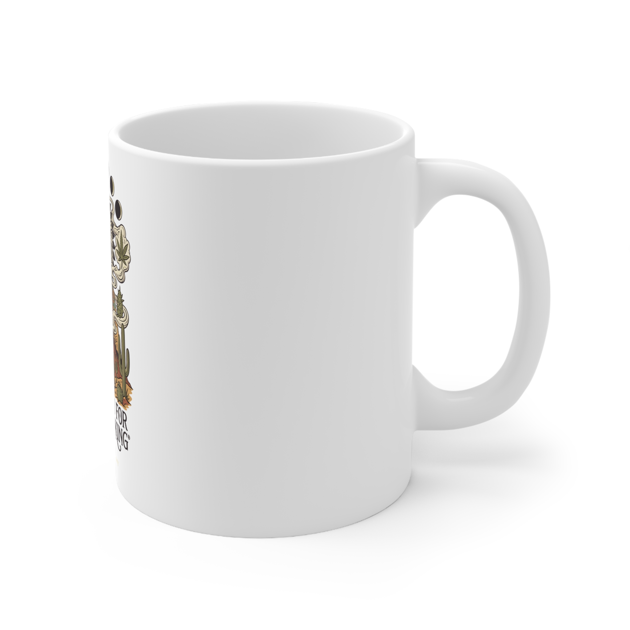 Thank You For Pot Smoking® Desert Chief White Ceramic Mug, 11oz – 11oz – view 3