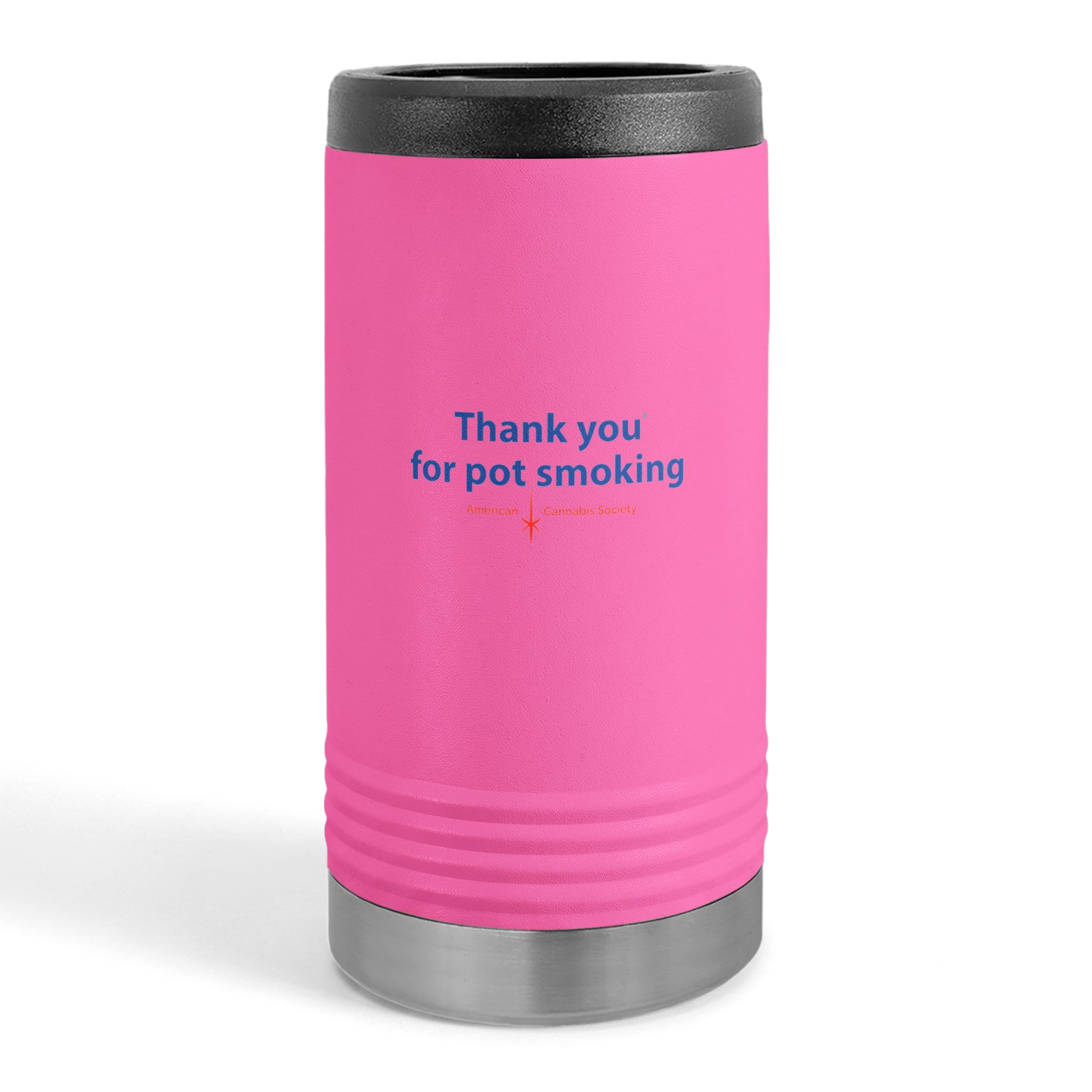 Thank You For Pot Smoking® Slim Can Holder – Pink