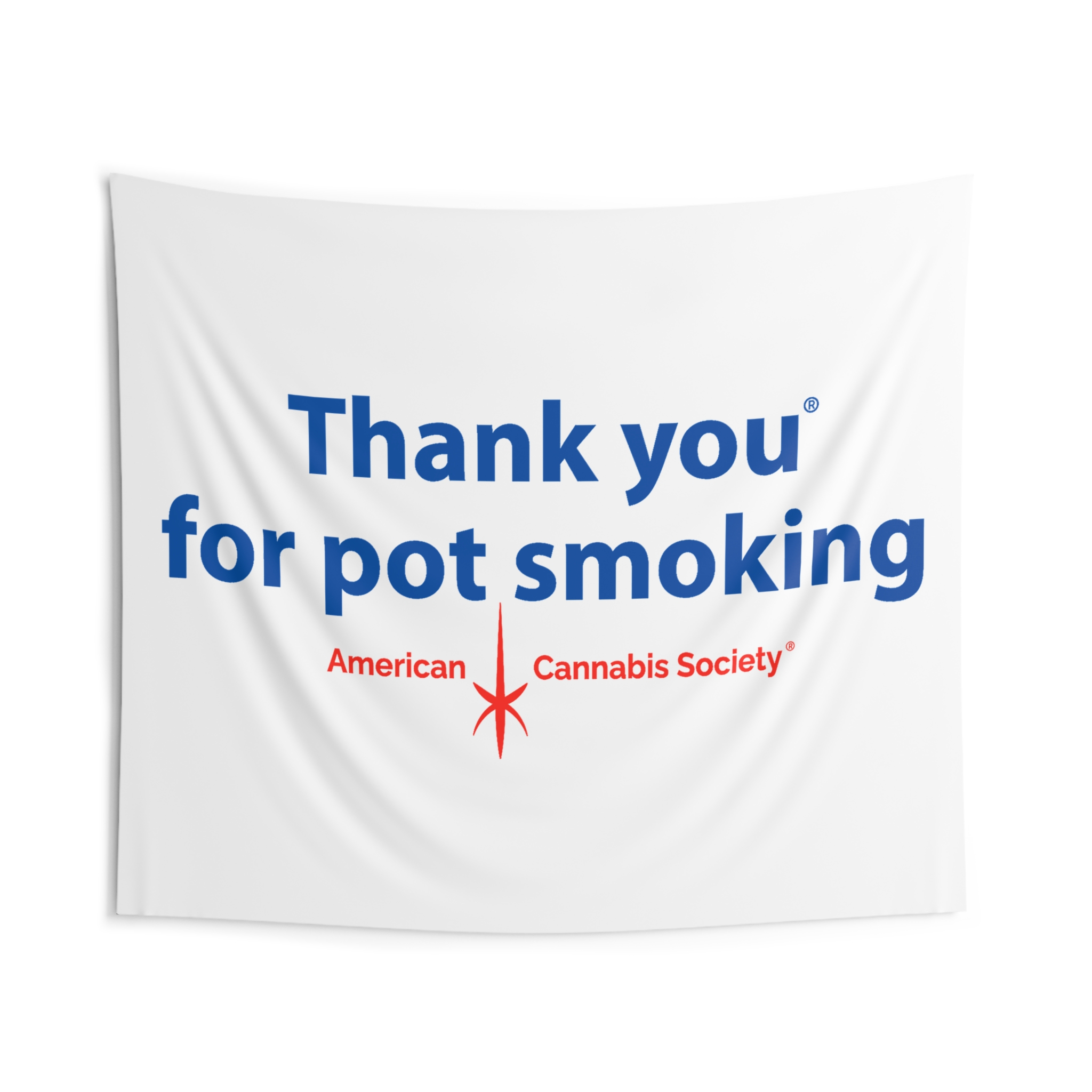 Thank You For Pot Smoking® Wall Tapestry — American Cannabis Society® Indoor Wall Hanging - Image 4