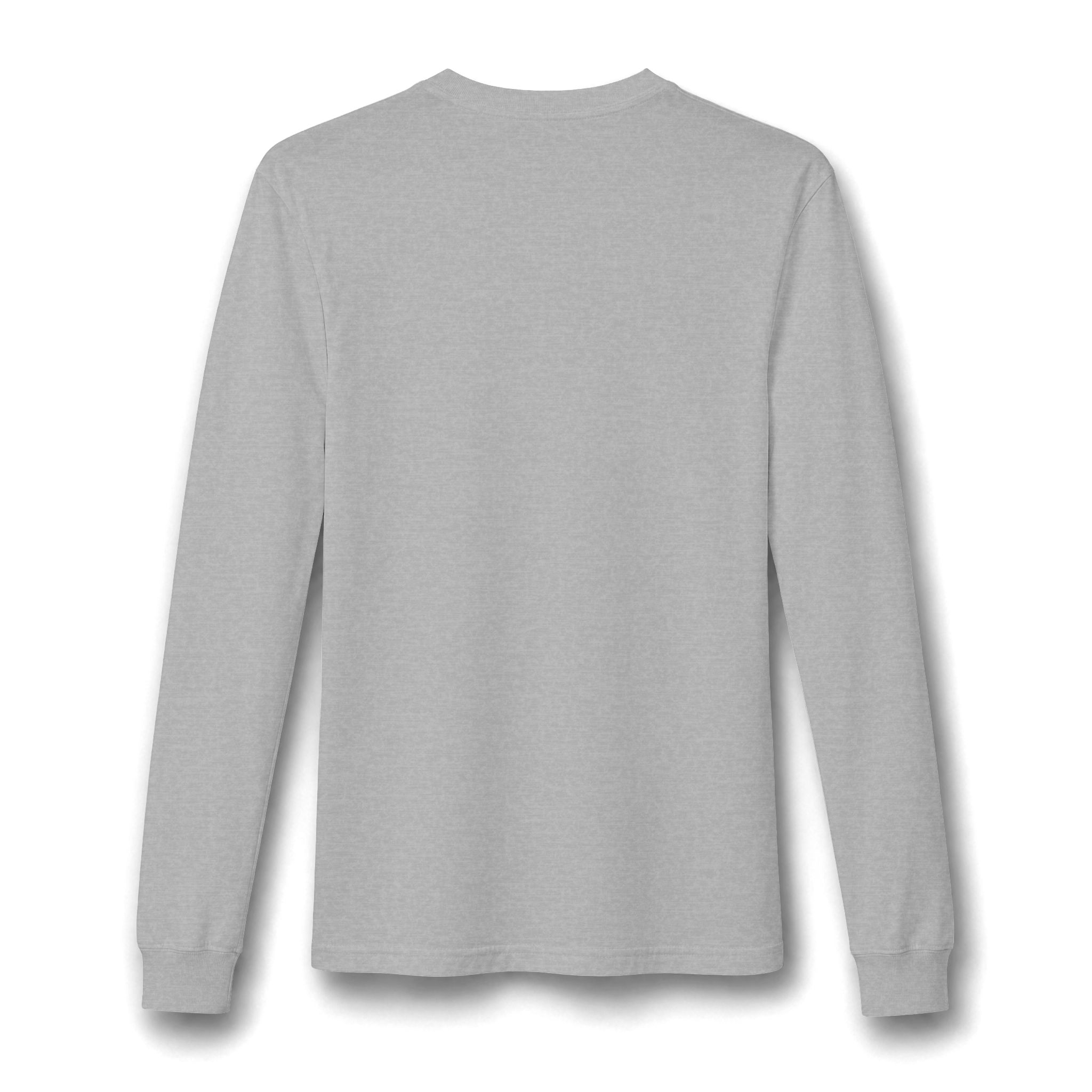 Thank You For Pot Smoking® Unisex Fine Jersey Long Sleeve Tee – Heather Grey – view 2