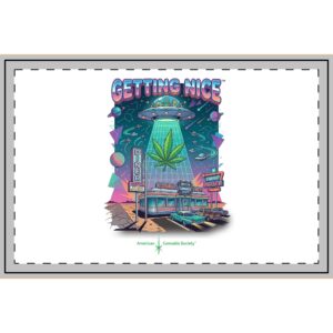 Getting Nice™ Cosmic Diner Serving Tray — American Cannabis Society® 19" × 13.75" Tray